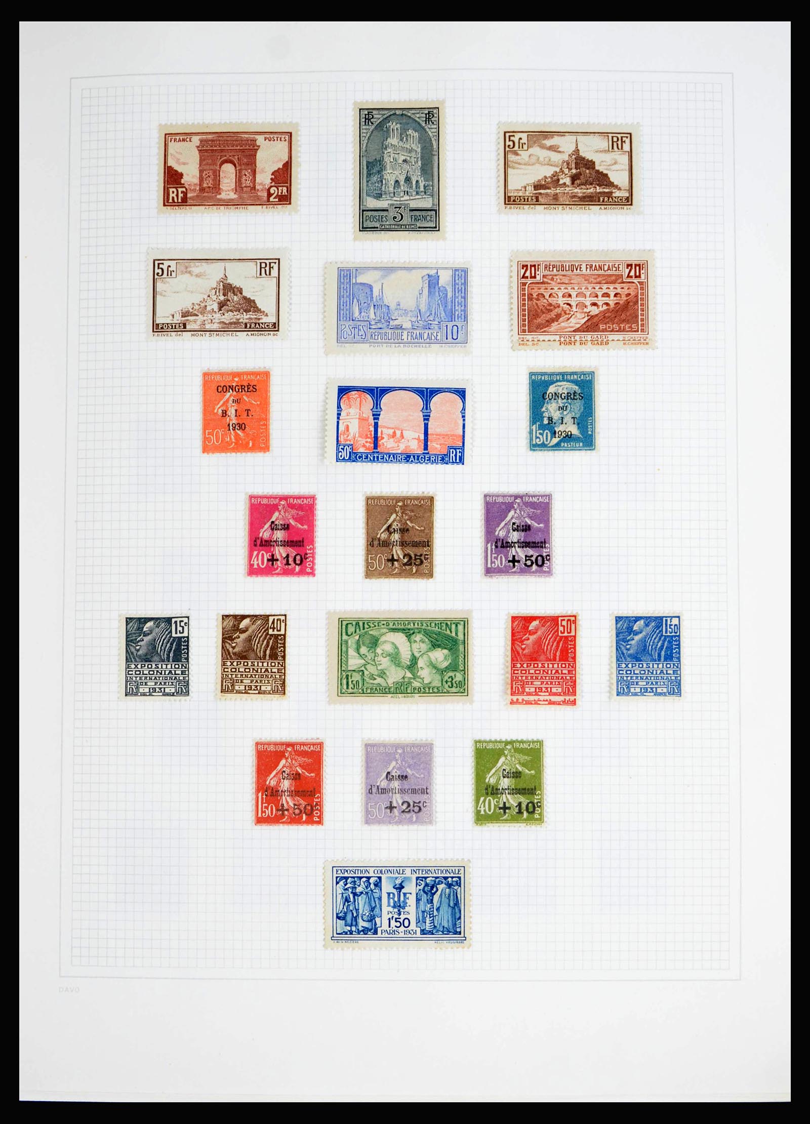 40095 0012 - Stamp collection 40095 France TOP collection 1849-1995.