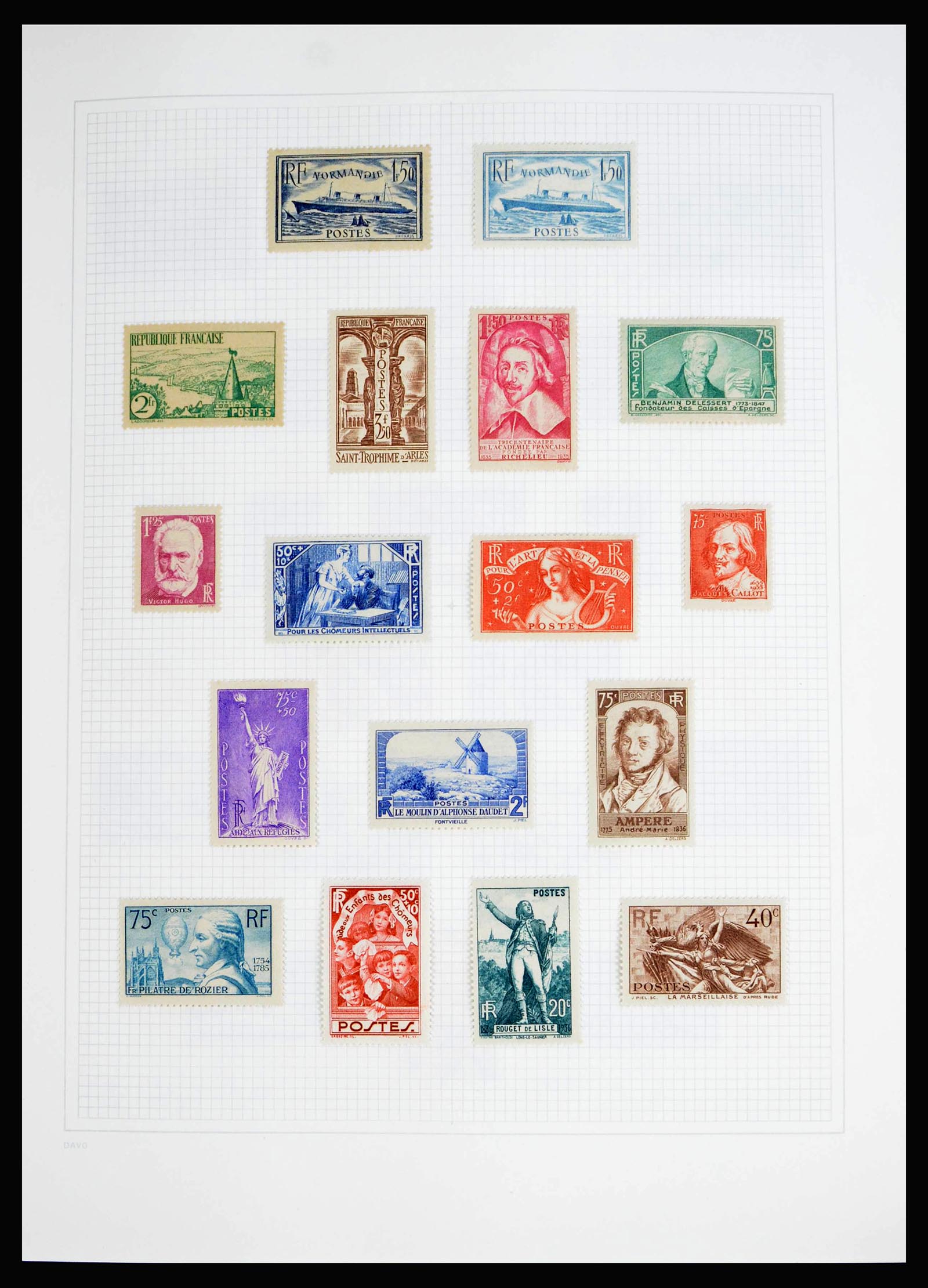 40095 0014 - Stamp collection 40095 France TOP collection 1849-1995.