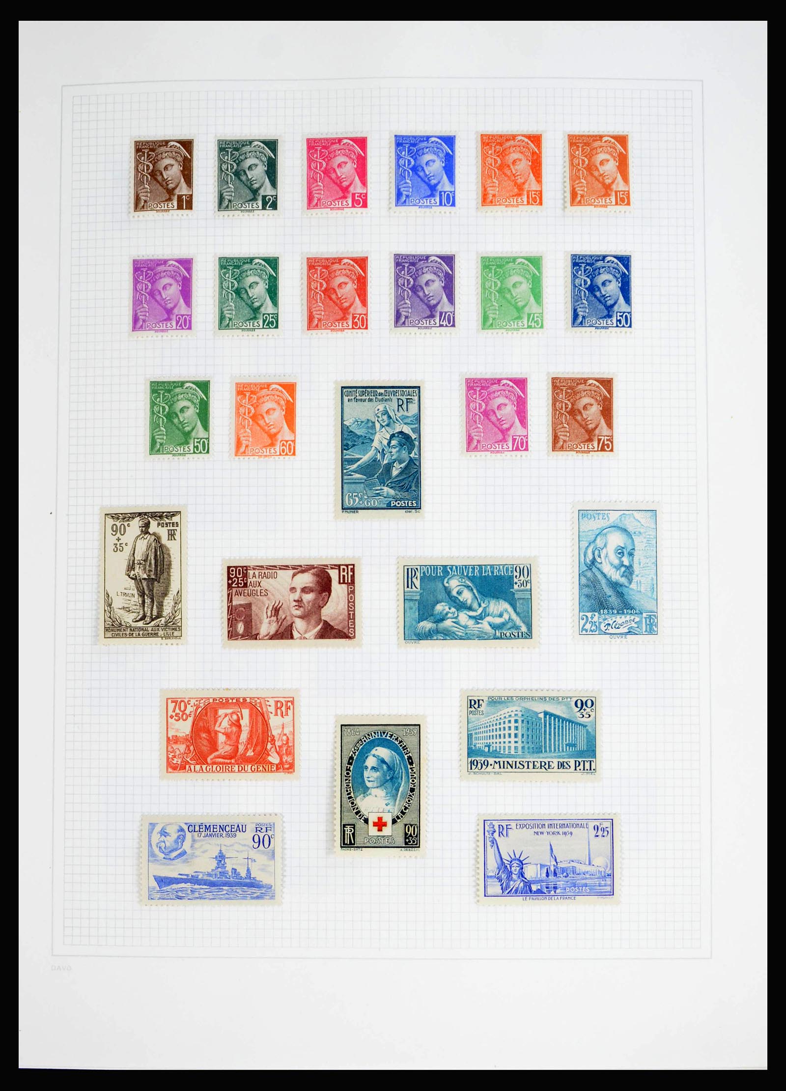 40095 0019 - Stamp collection 40095 France TOP collection 1849-1995.