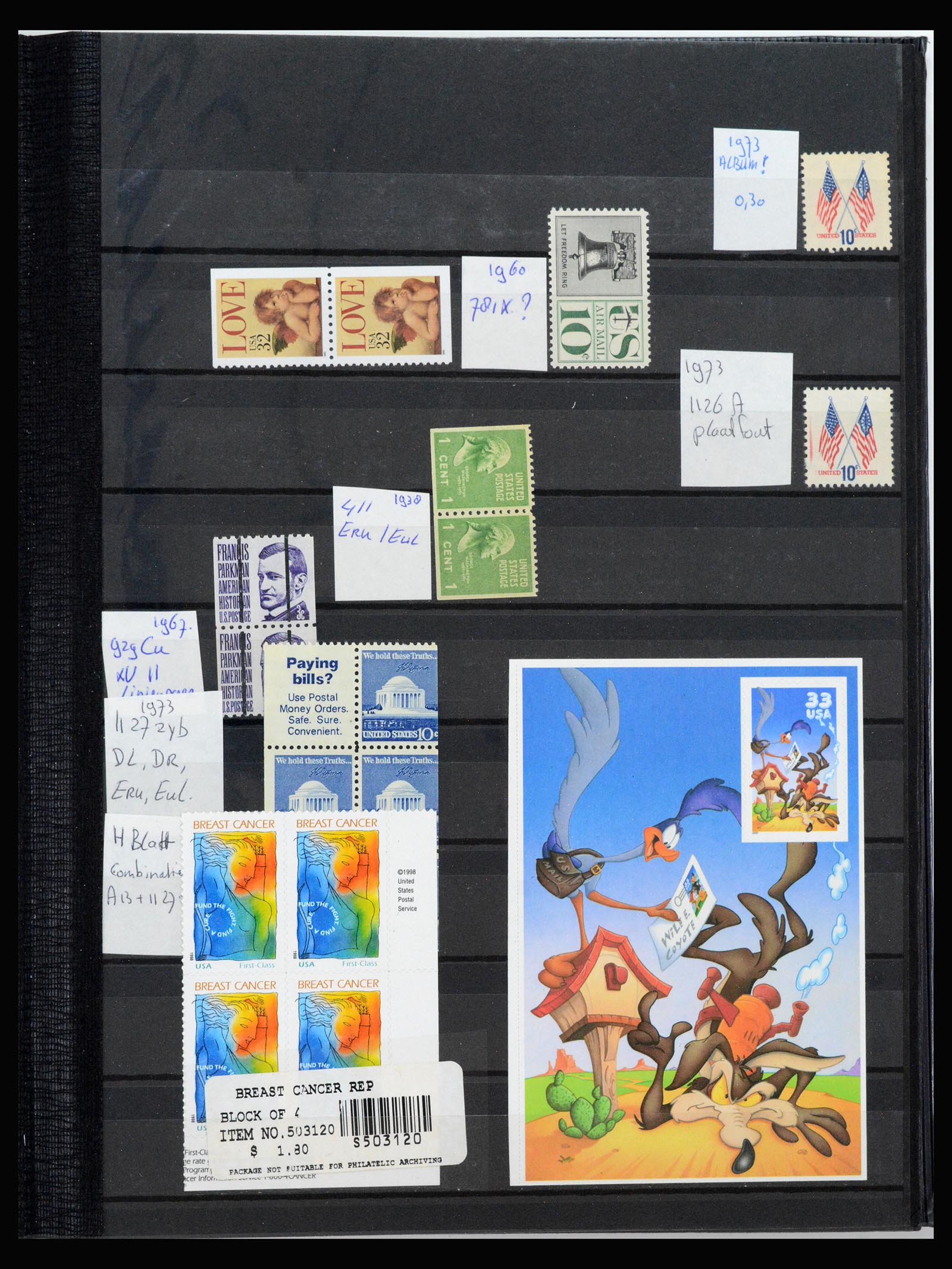 40096 0009 - Postzegelverzameling 40096 USA variëteiten 1954-2012.