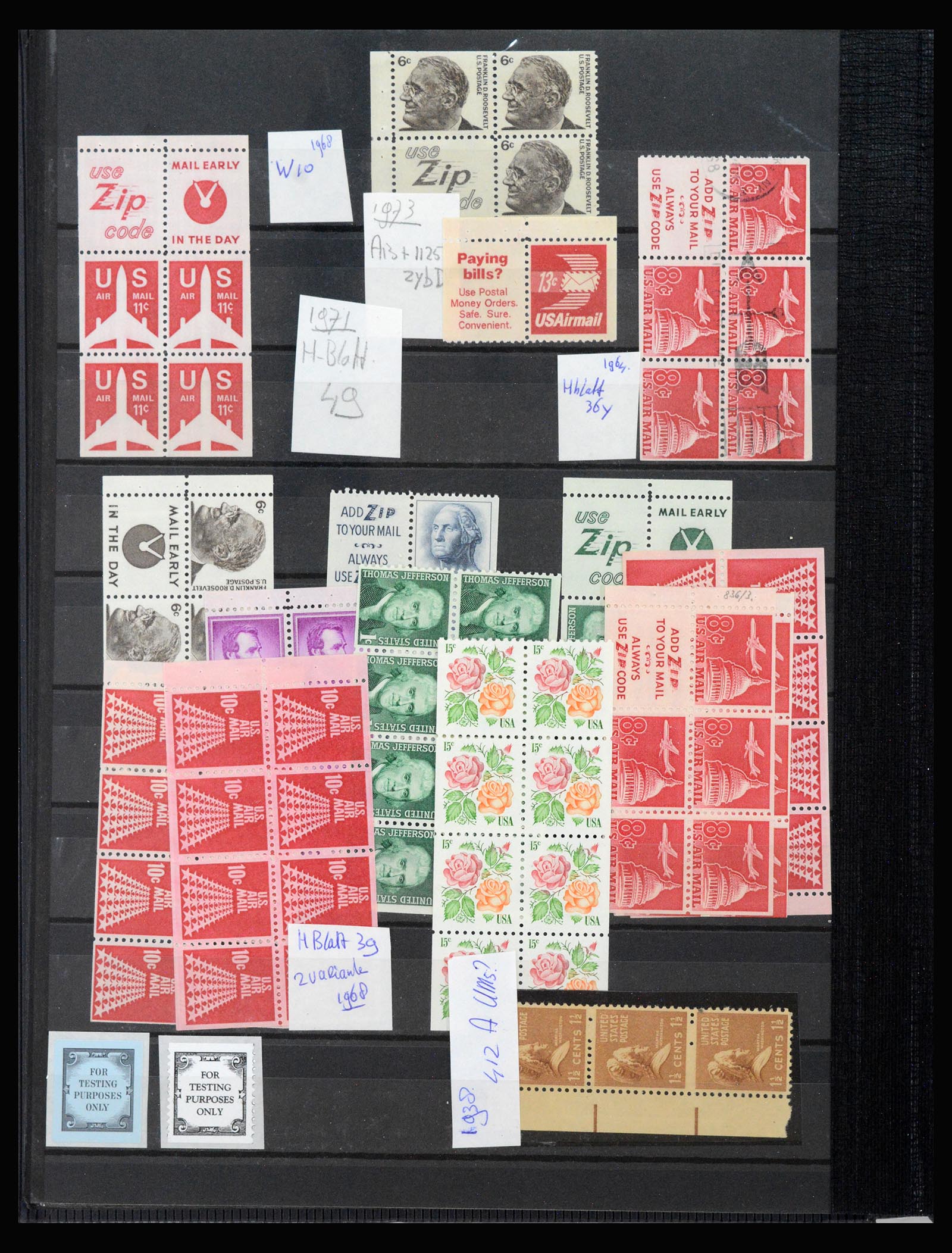 40096 0012 - Postzegelverzameling 40096 USA variëteiten 1954-2012.