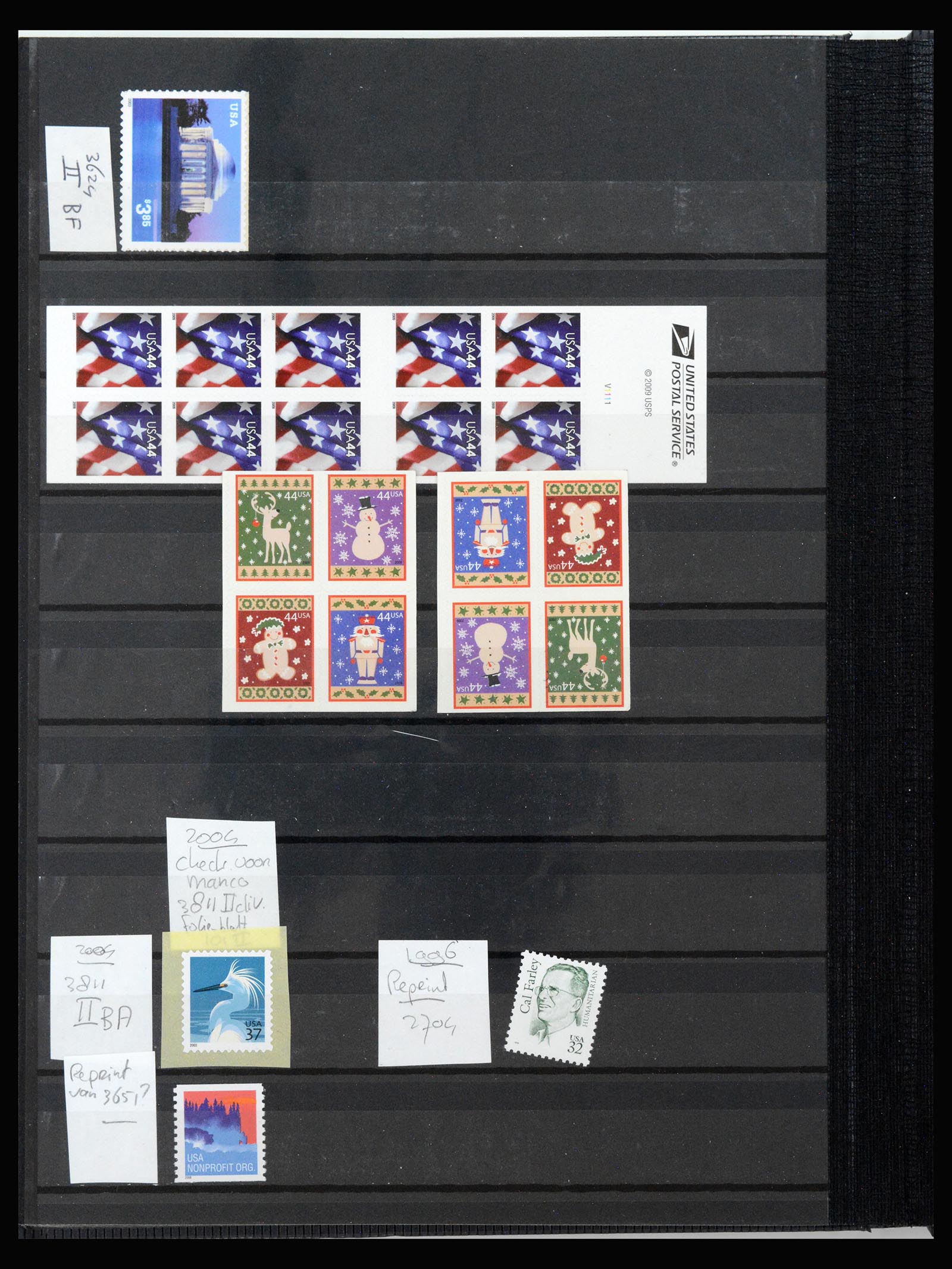 40096 0016 - Postzegelverzameling 40096 USA variëteiten 1954-2012.