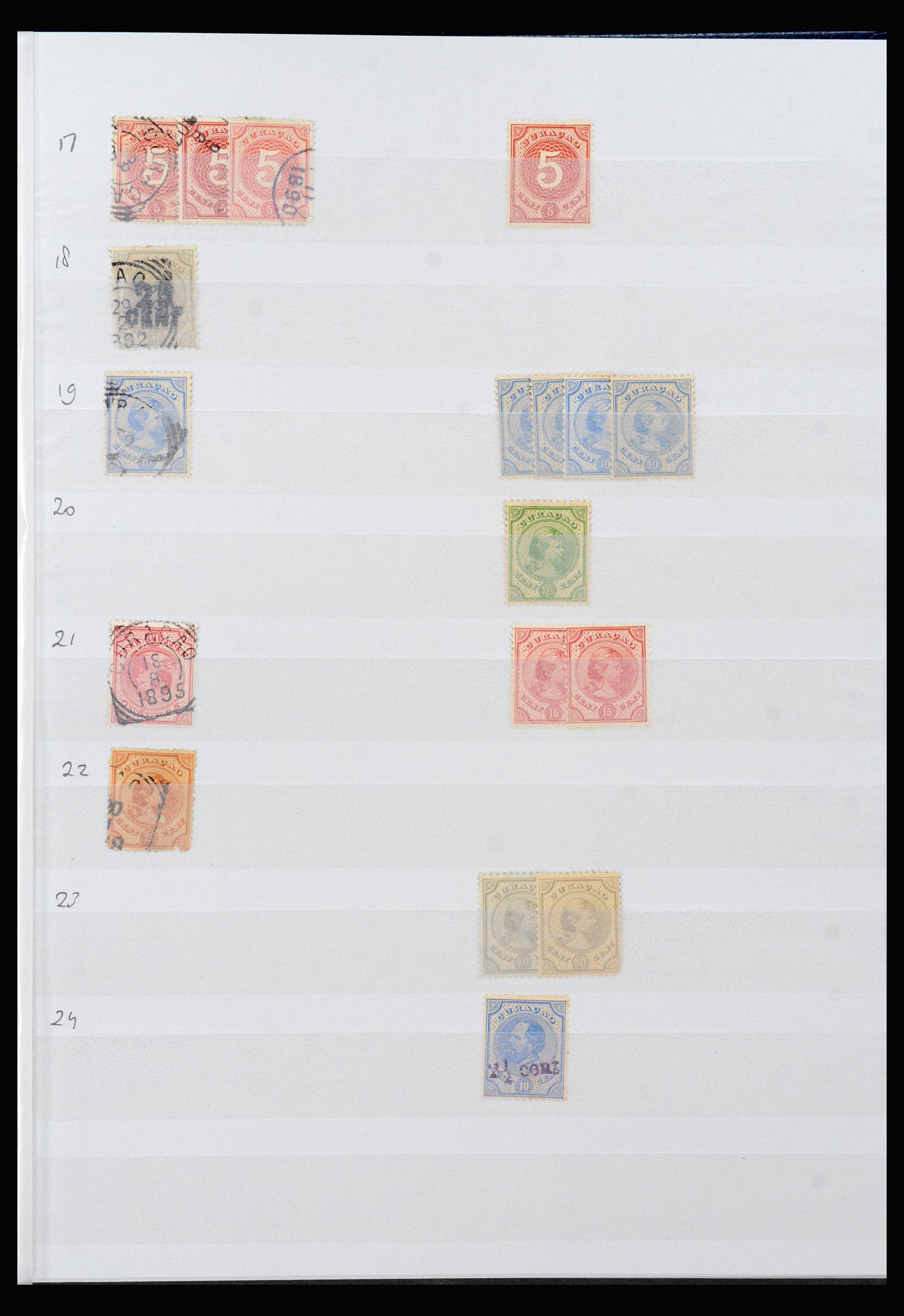 40097 0020 - Postzegelverzameling 40097 Curaçao stempels 1873-1980.