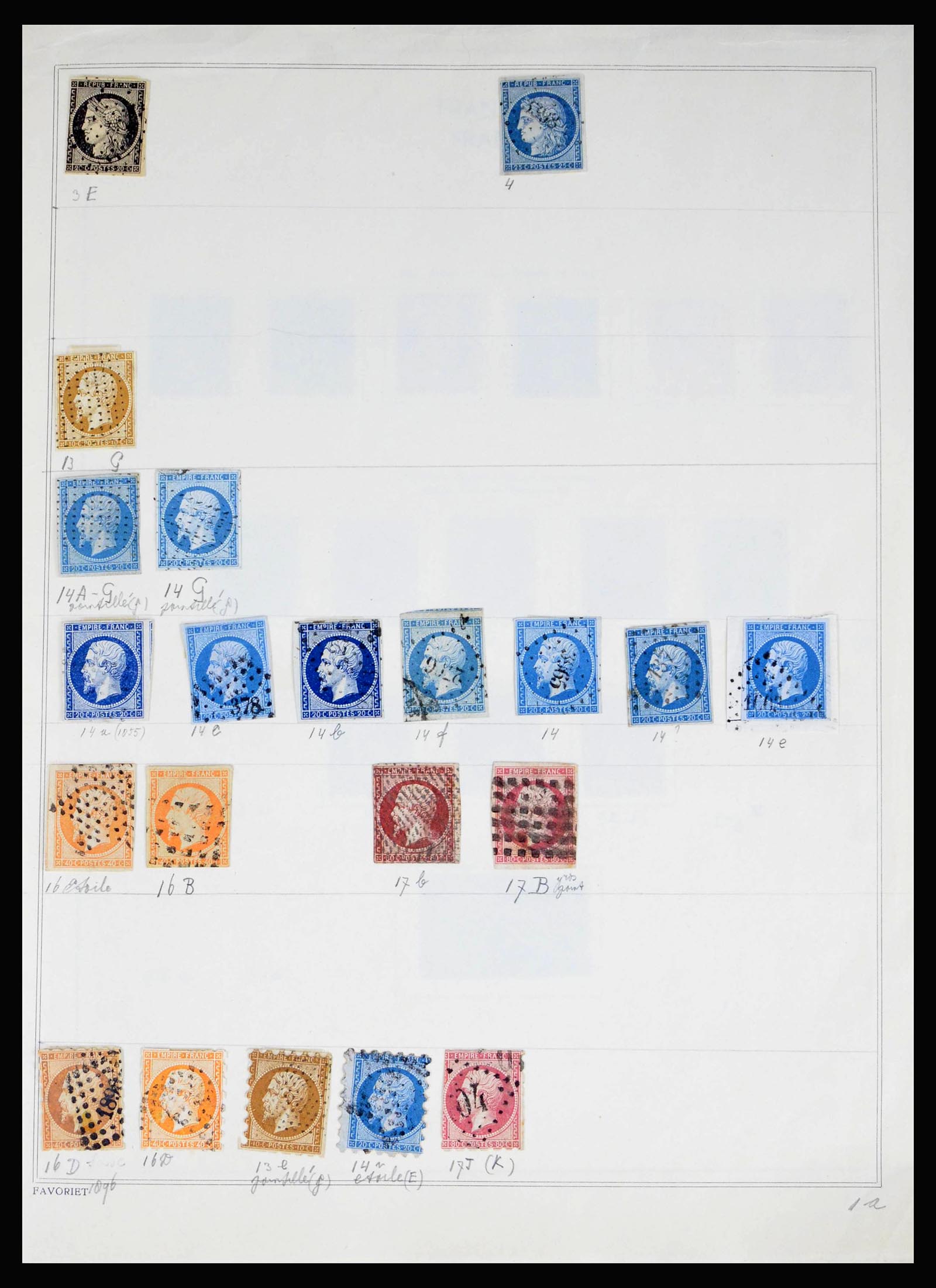 40100 0002 - Postzegelverzameling 40100 Frankrijk 1849-1983.