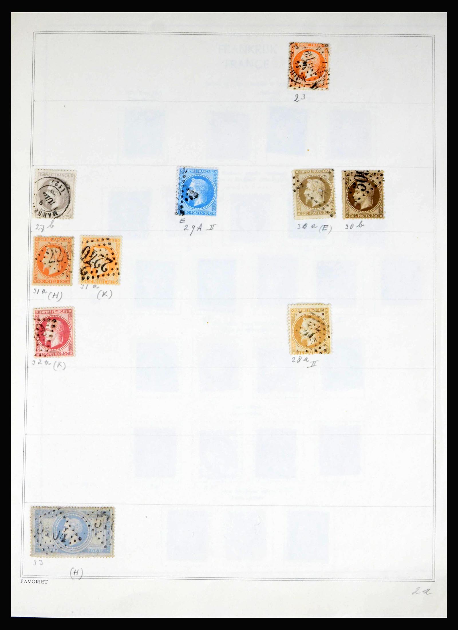 40100 0004 - Postzegelverzameling 40100 Frankrijk 1849-1983.
