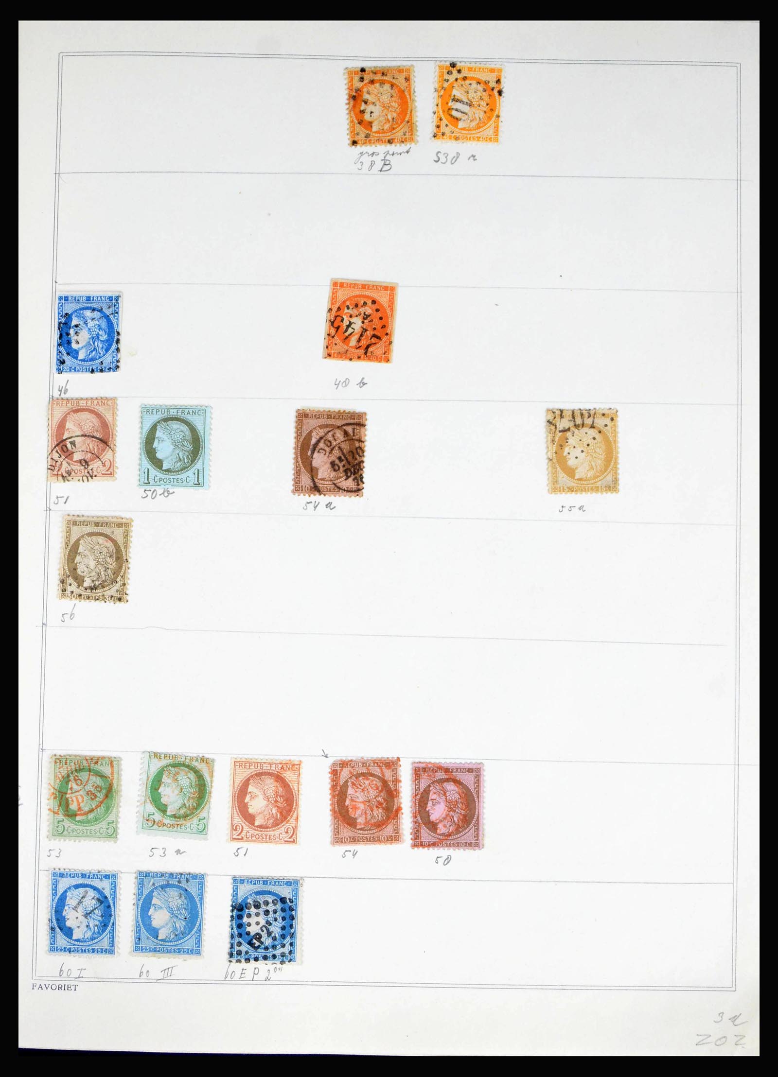 40100 0006 - Postzegelverzameling 40100 Frankrijk 1849-1983.