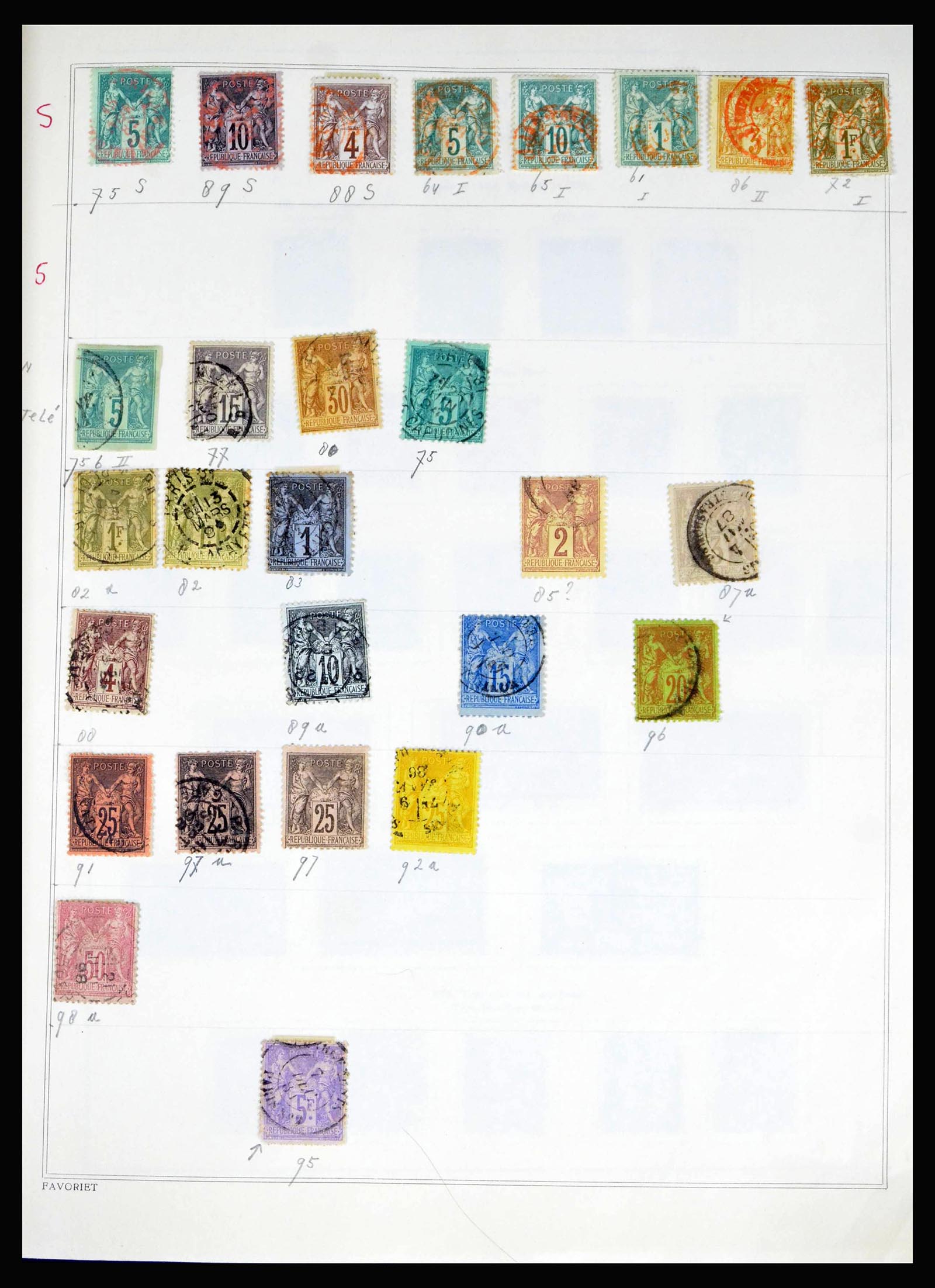 40100 0008 - Postzegelverzameling 40100 Frankrijk 1849-1983.