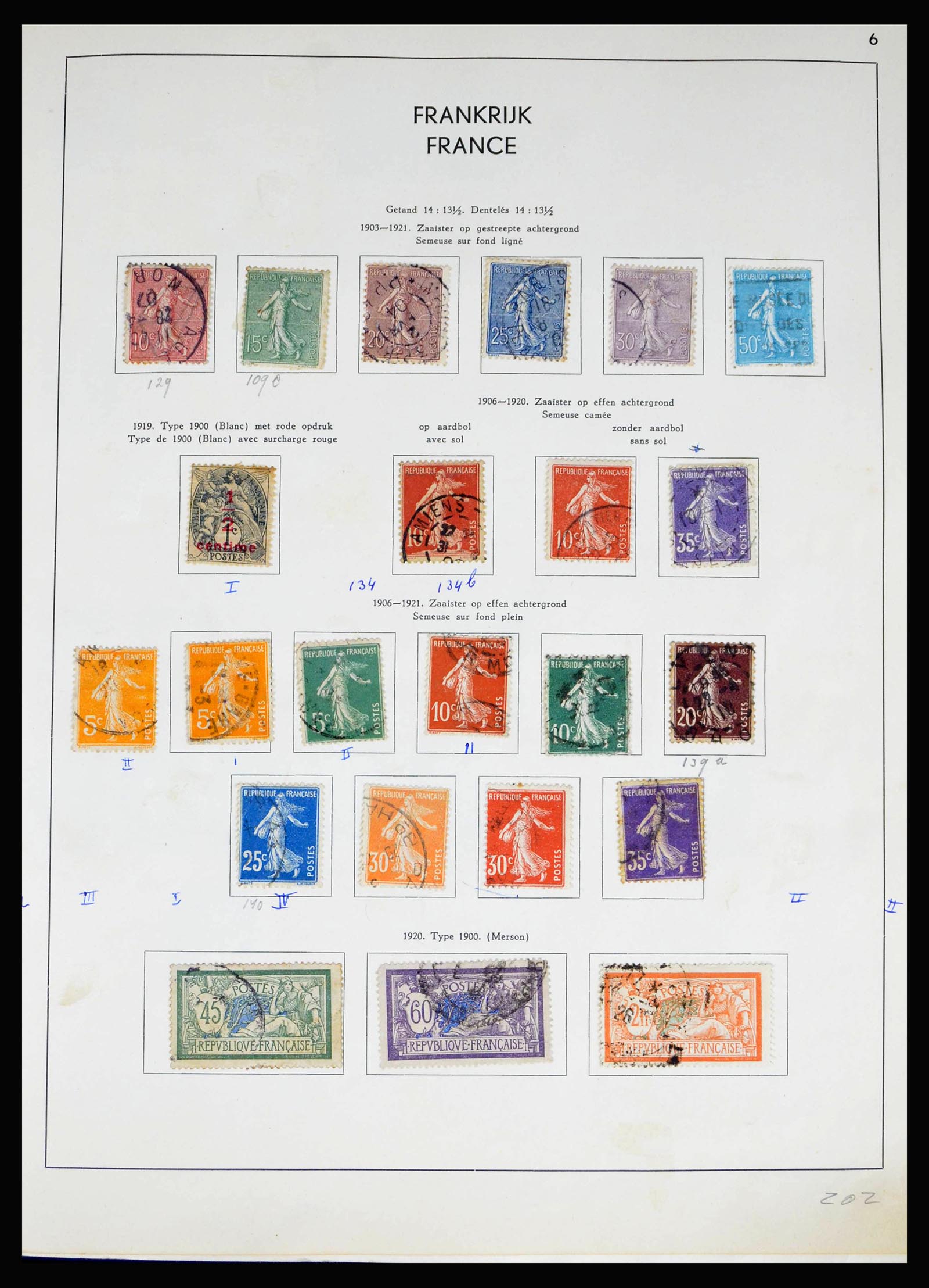 40100 0011 - Postzegelverzameling 40100 Frankrijk 1849-1983.