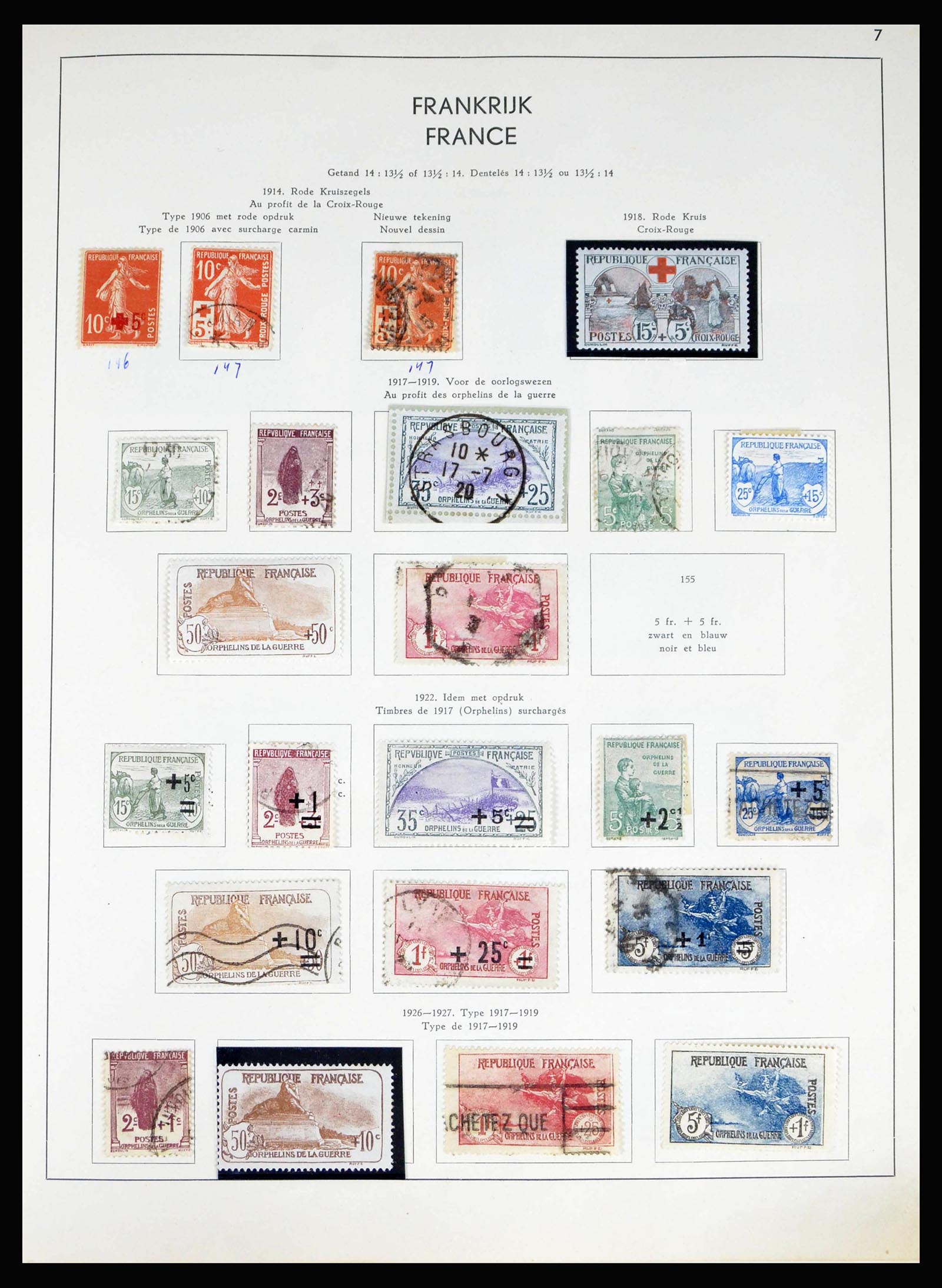 40100 0013 - Postzegelverzameling 40100 Frankrijk 1849-1983.