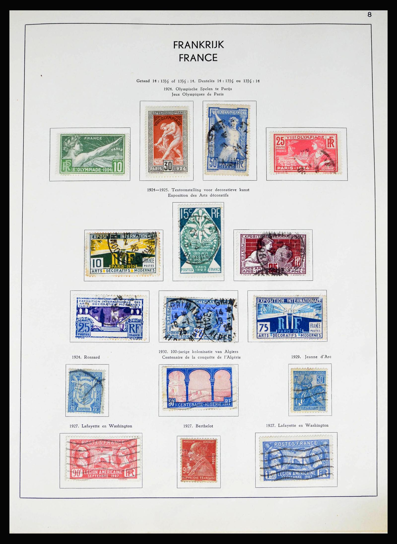 40100 0014 - Postzegelverzameling 40100 Frankrijk 1849-1983.