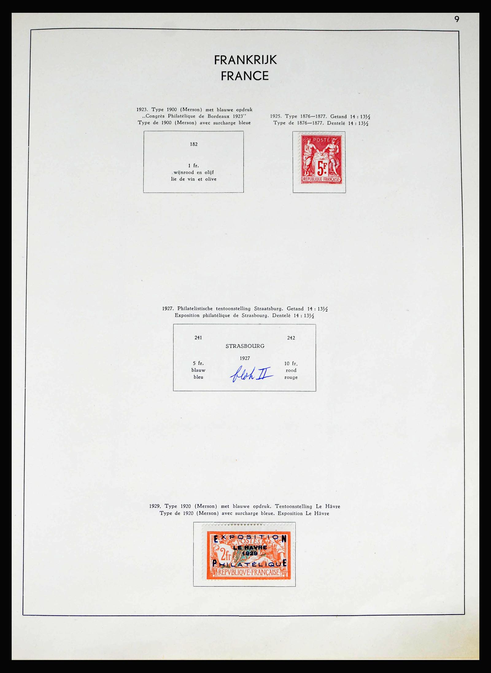 40100 0015 - Postzegelverzameling 40100 Frankrijk 1849-1983.