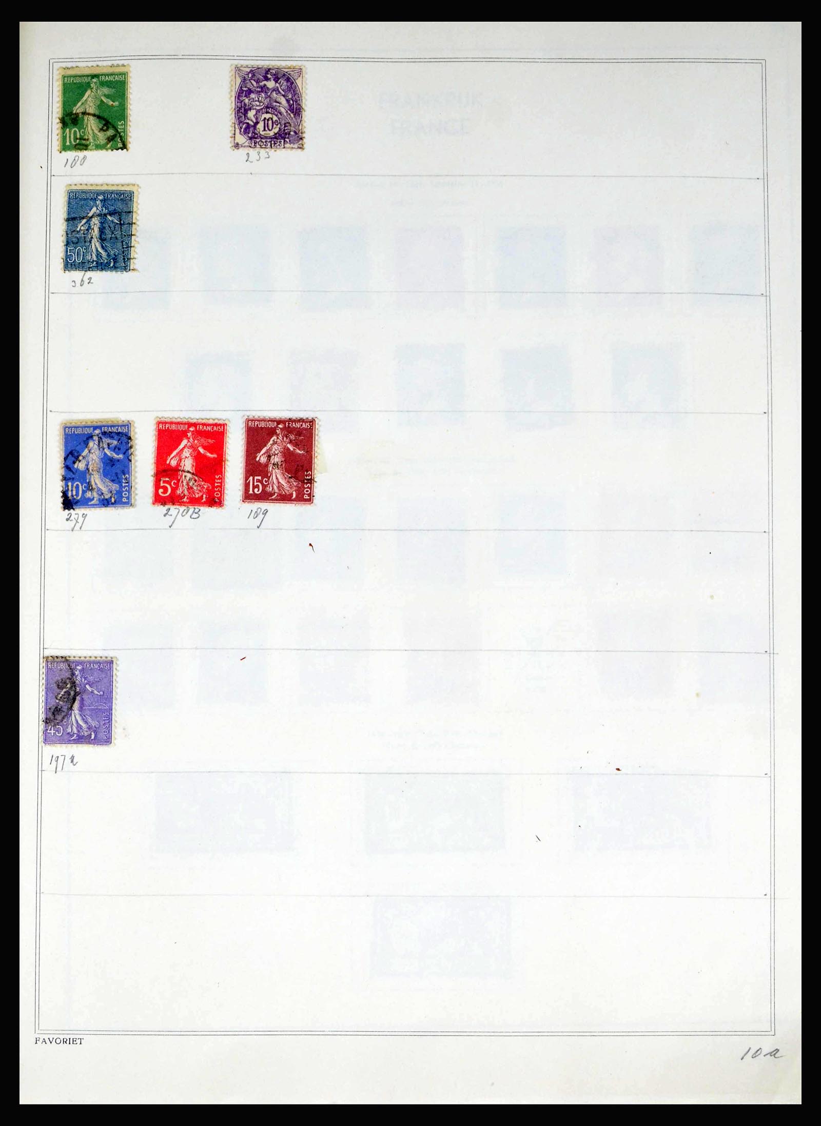 40100 0018 - Postzegelverzameling 40100 Frankrijk 1849-1983.