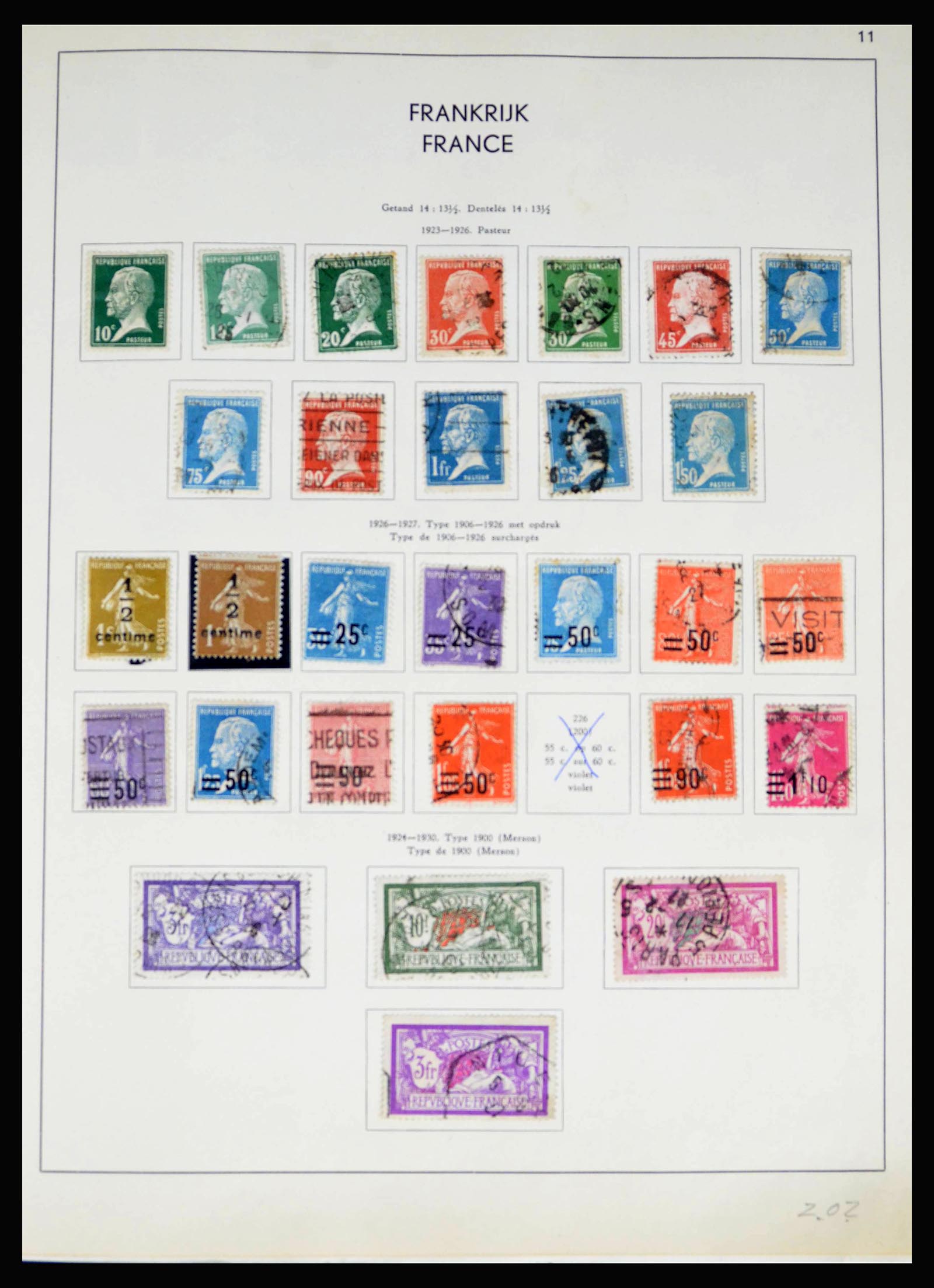 40100 0019 - Postzegelverzameling 40100 Frankrijk 1849-1983.