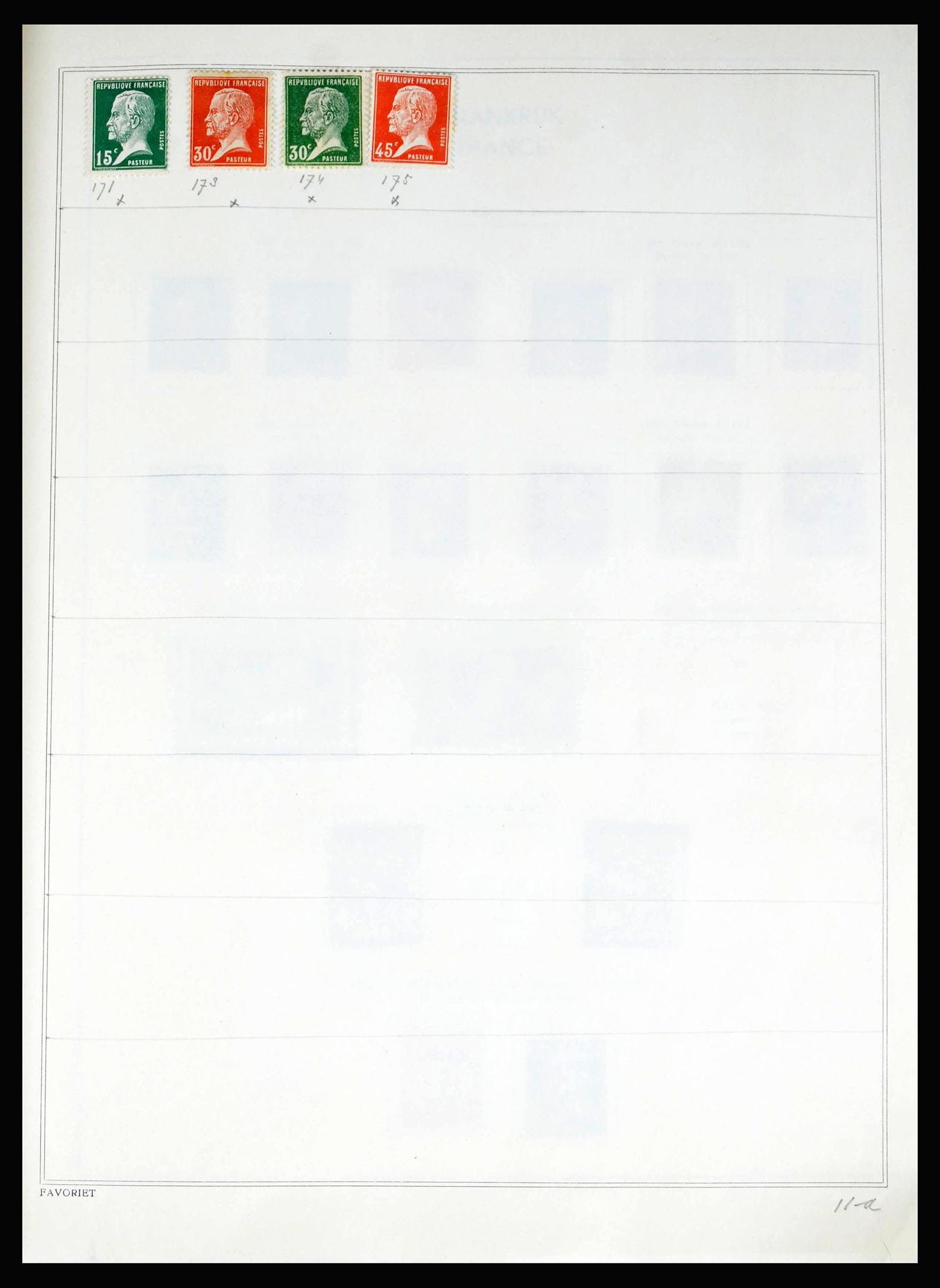 40100 0020 - Postzegelverzameling 40100 Frankrijk 1849-1983.