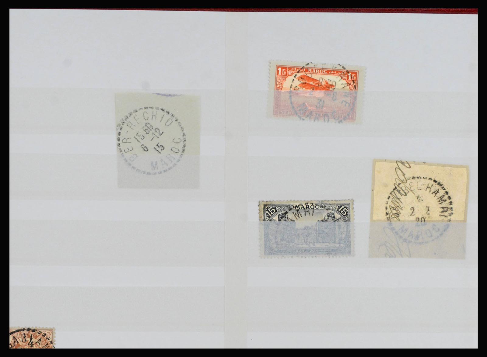 40101 0008 - Postzegelverzameling 40101 Marokko stempels 1880-1940.