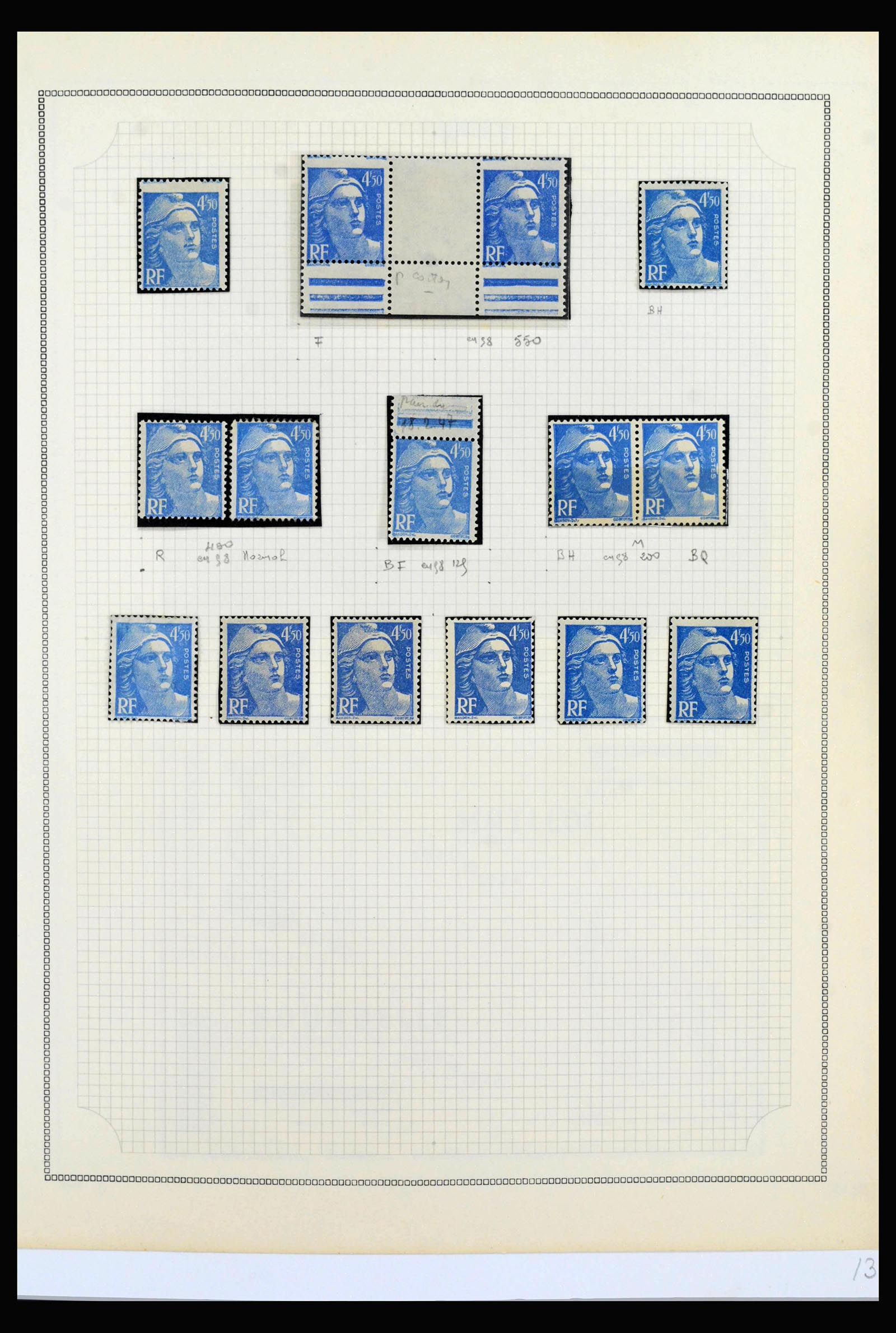 40102 0008 - Postzegelverzameling 40102 Frankrijk 1944-1973.