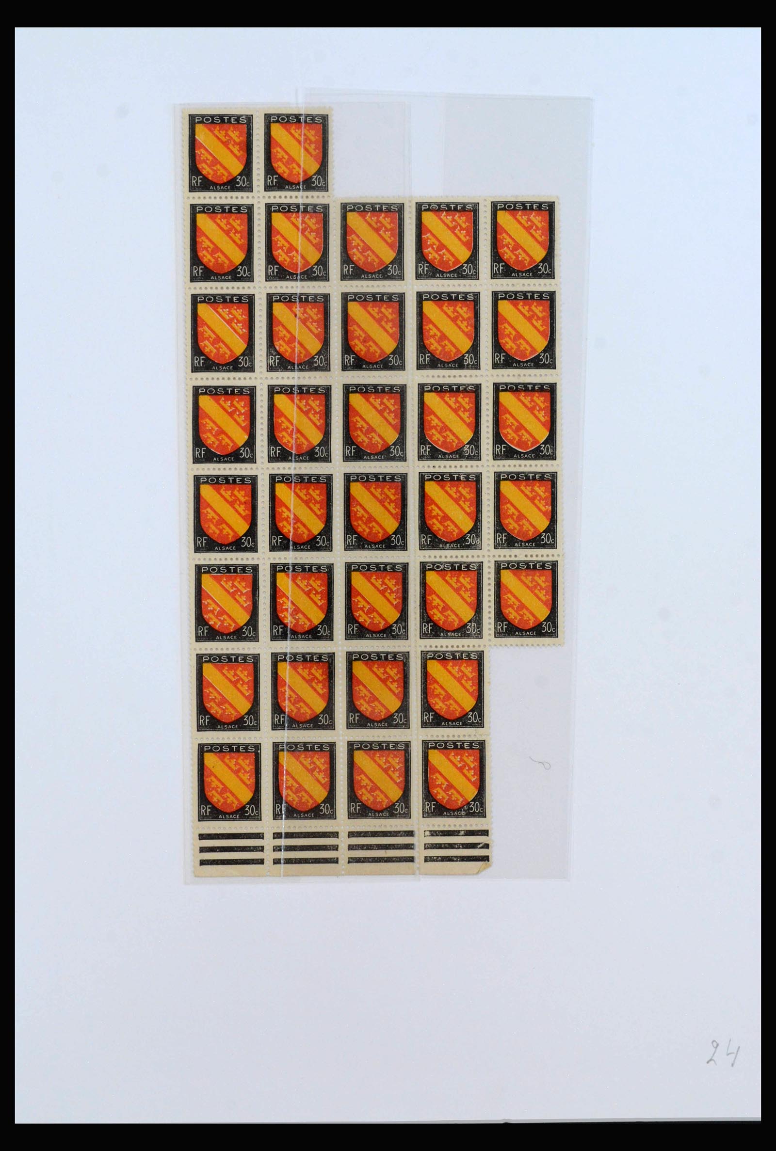 40102 0015 - Postzegelverzameling 40102 Frankrijk 1944-1973.