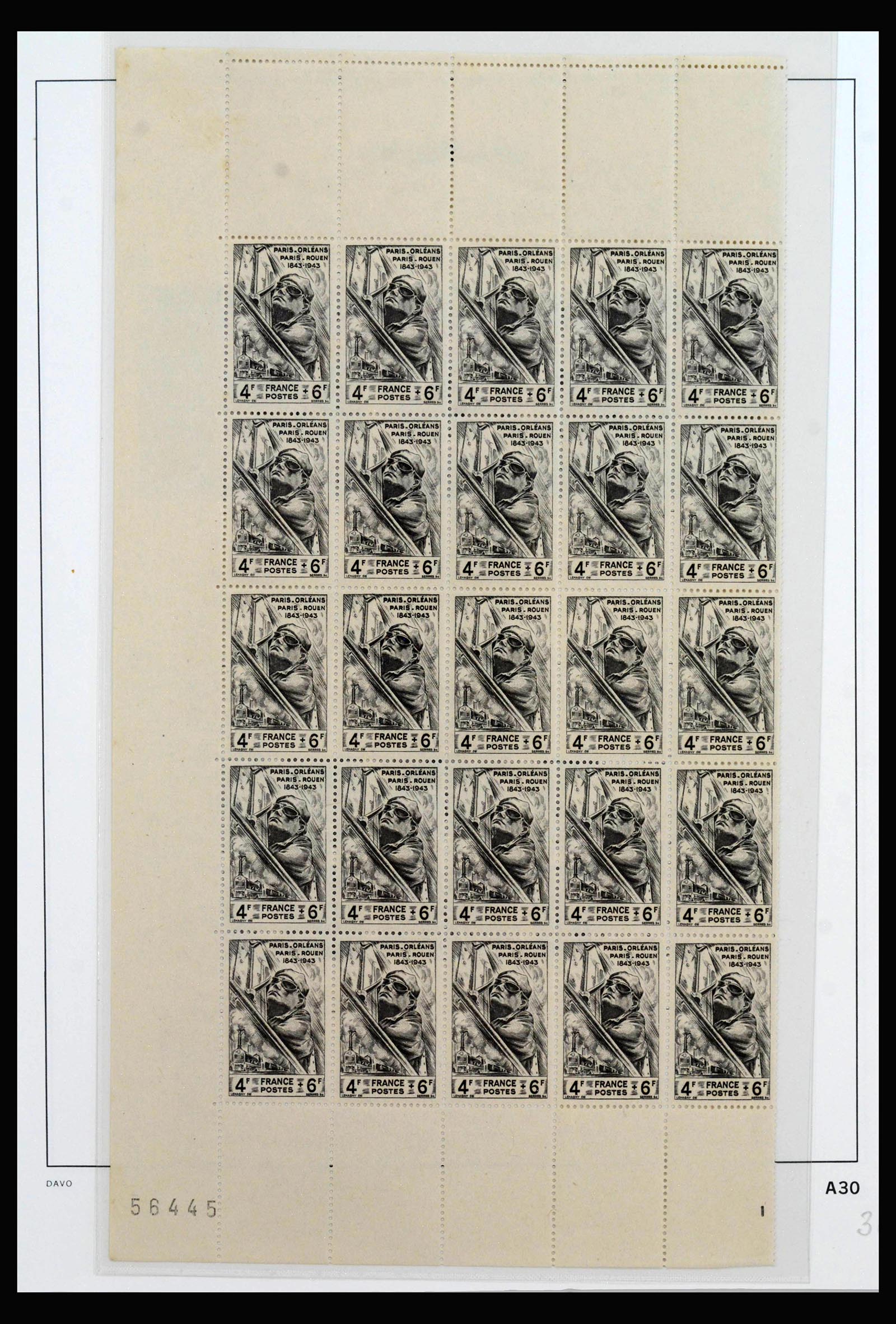 40102 0017 - Postzegelverzameling 40102 Frankrijk 1944-1973.