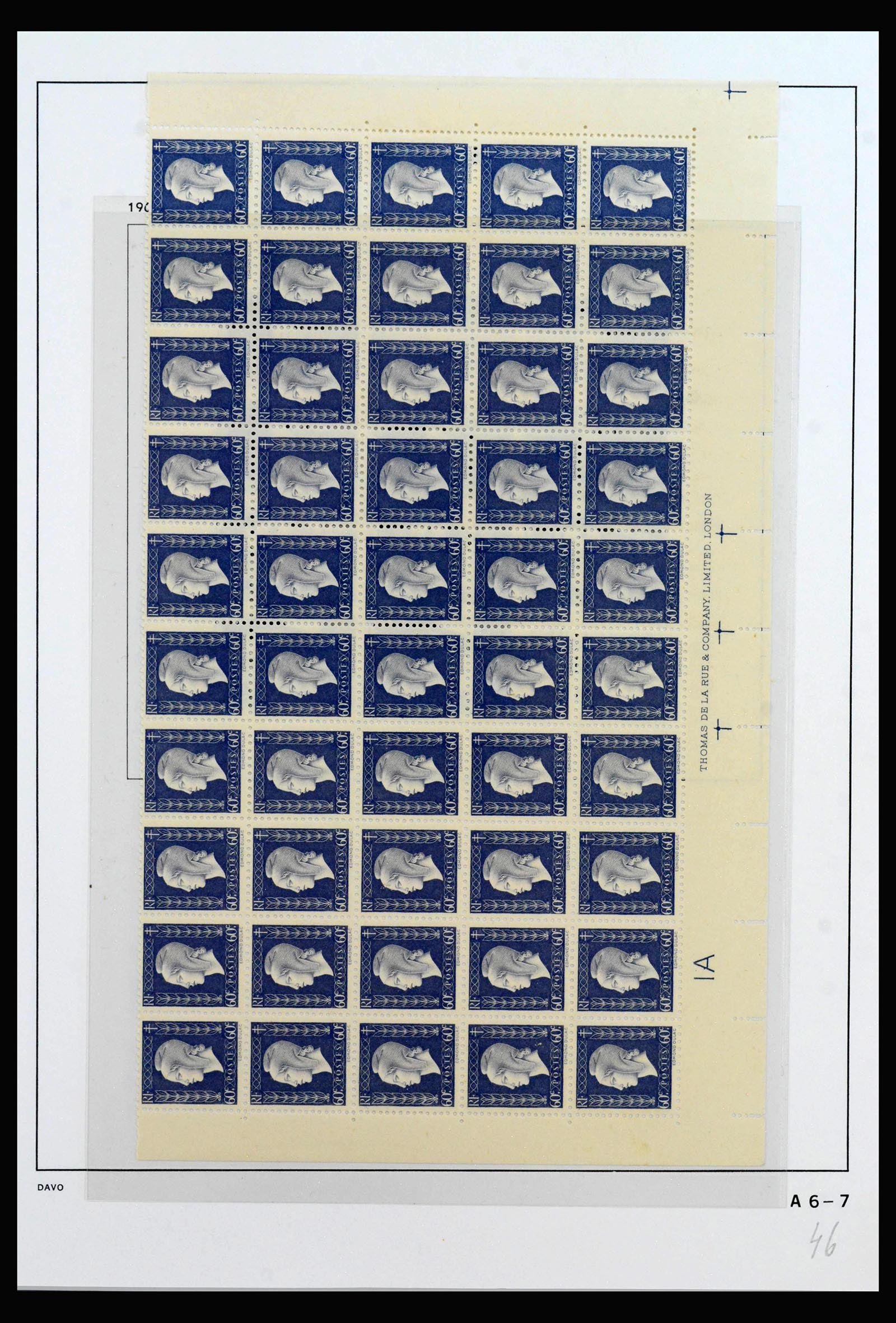 40102 0020 - Postzegelverzameling 40102 Frankrijk 1944-1973.