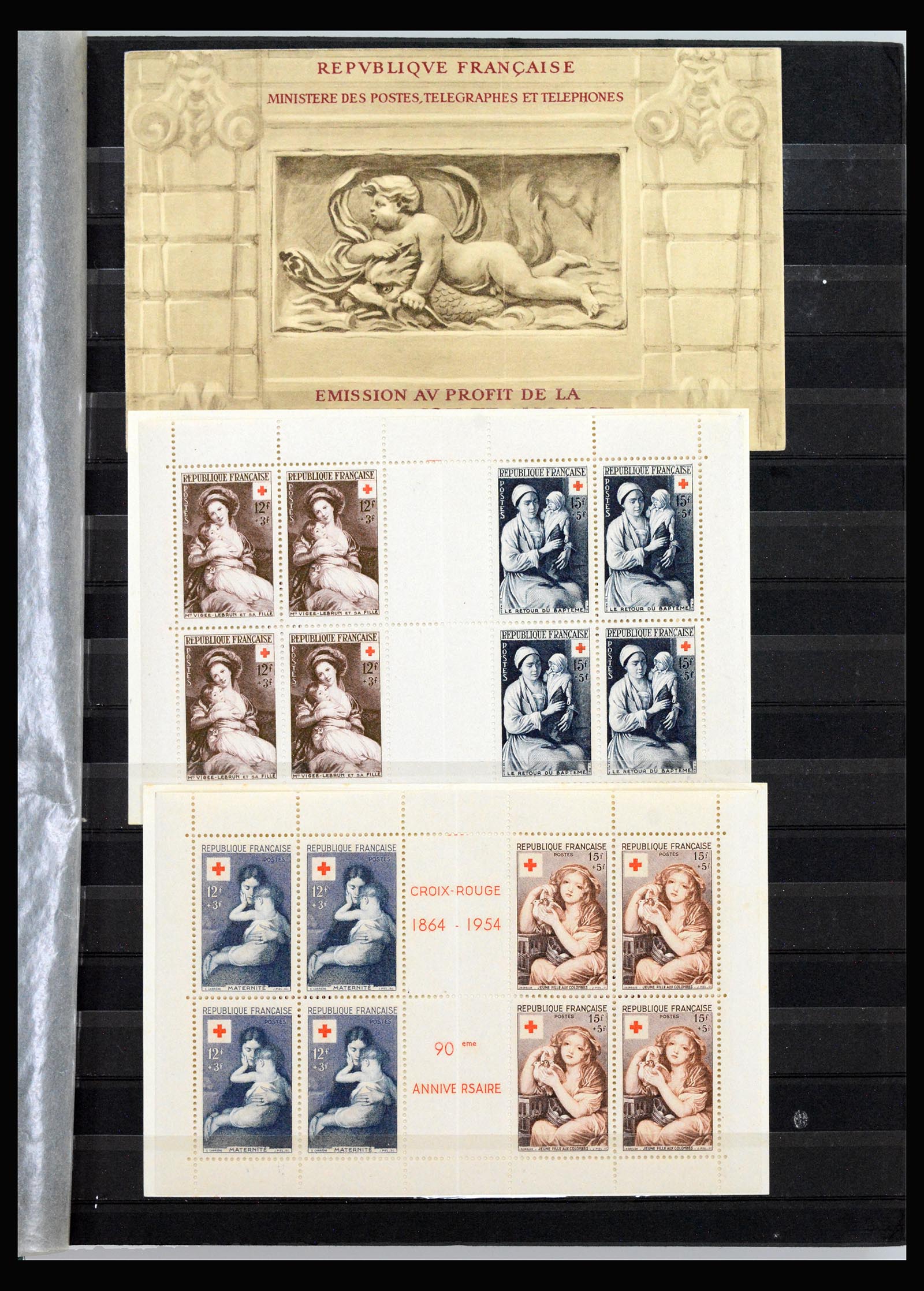 40103 0001 - Postzegelverzameling 40103 Frankrijk postzegelboekjes 1952-2001.