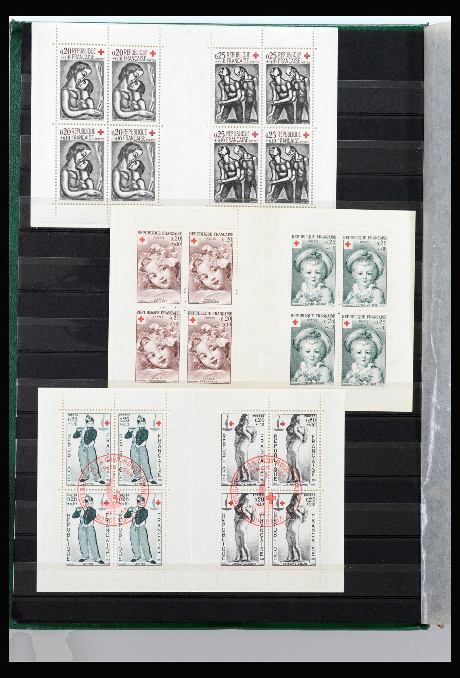 40103 0004 - Postzegelverzameling 40103 Frankrijk postzegelboekjes 1952-2001.