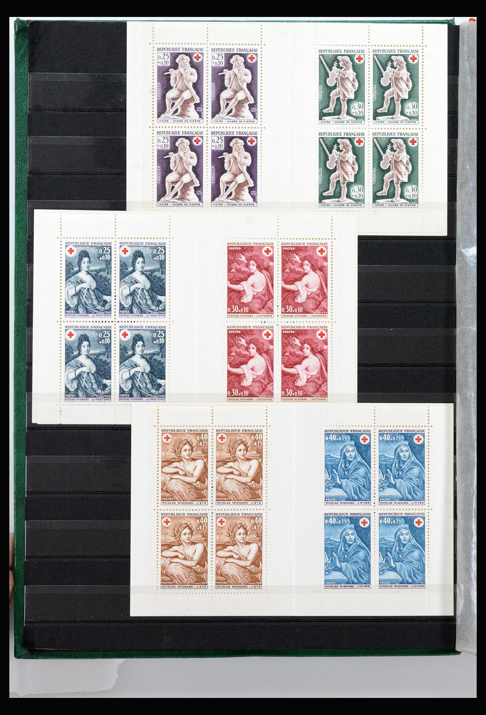 40103 0006 - Postzegelverzameling 40103 Frankrijk postzegelboekjes 1952-2001.