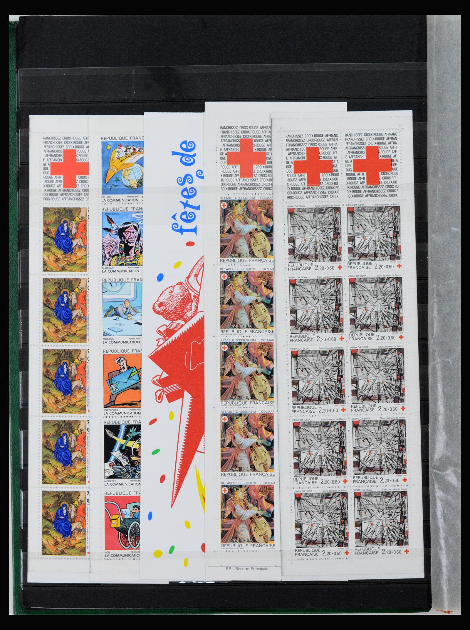 40103 0012 - Postzegelverzameling 40103 Frankrijk postzegelboekjes 1952-2001.