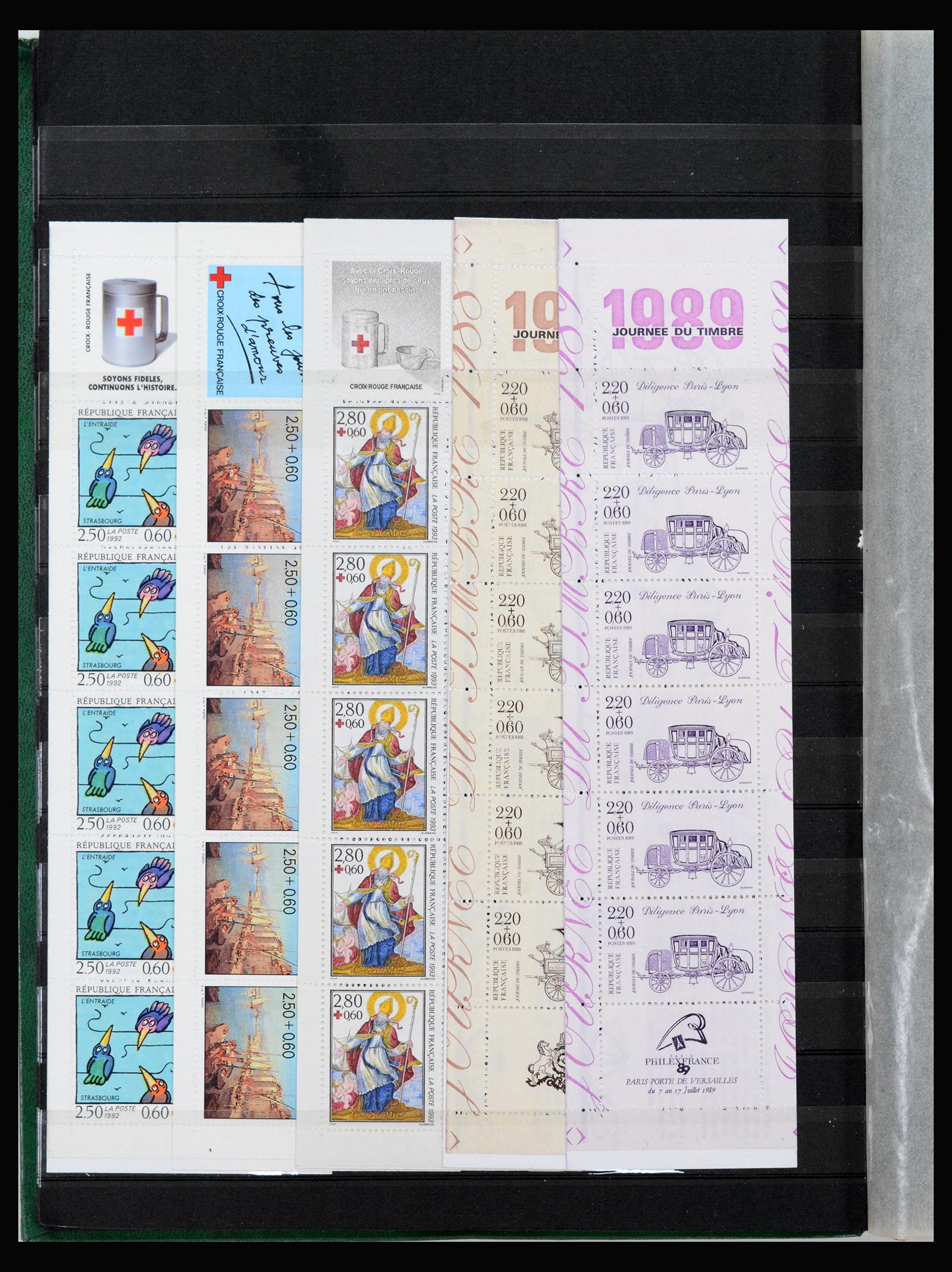 40103 0014 - Postzegelverzameling 40103 Frankrijk postzegelboekjes 1952-2001.
