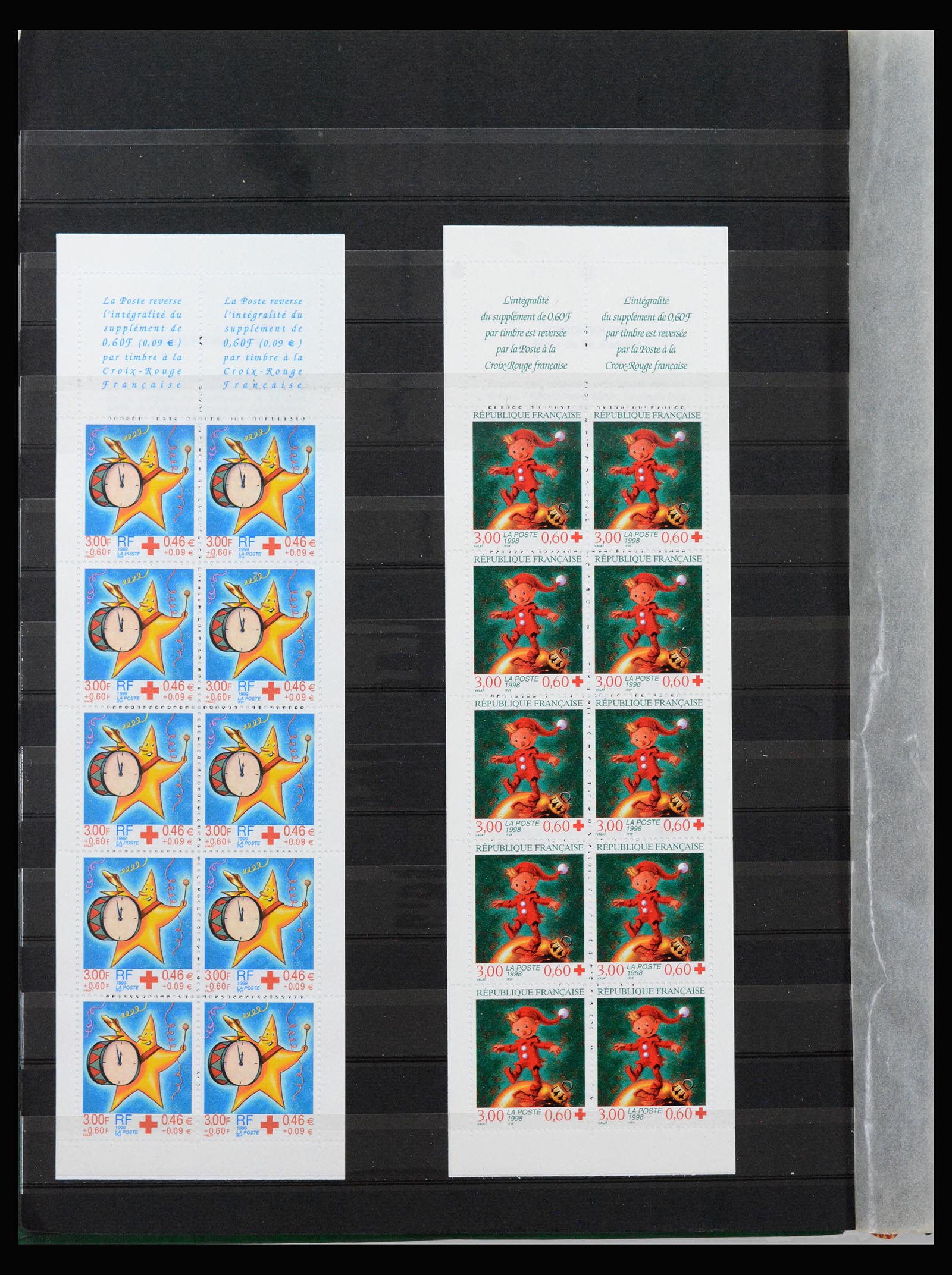 40103 0016 - Postzegelverzameling 40103 Frankrijk postzegelboekjes 1952-2001.