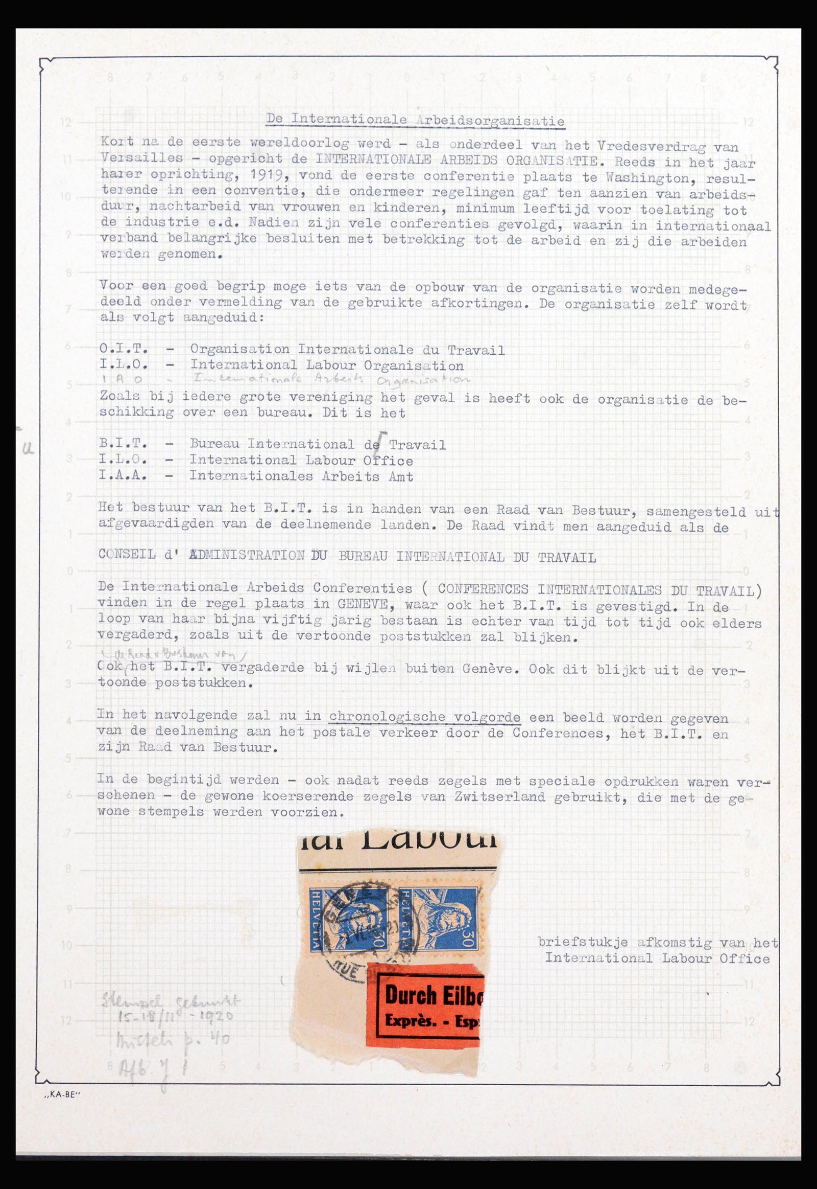 40105 0002 - Postzegelverzameling 40105 Zwitserland dienst supercollectie 1922-195