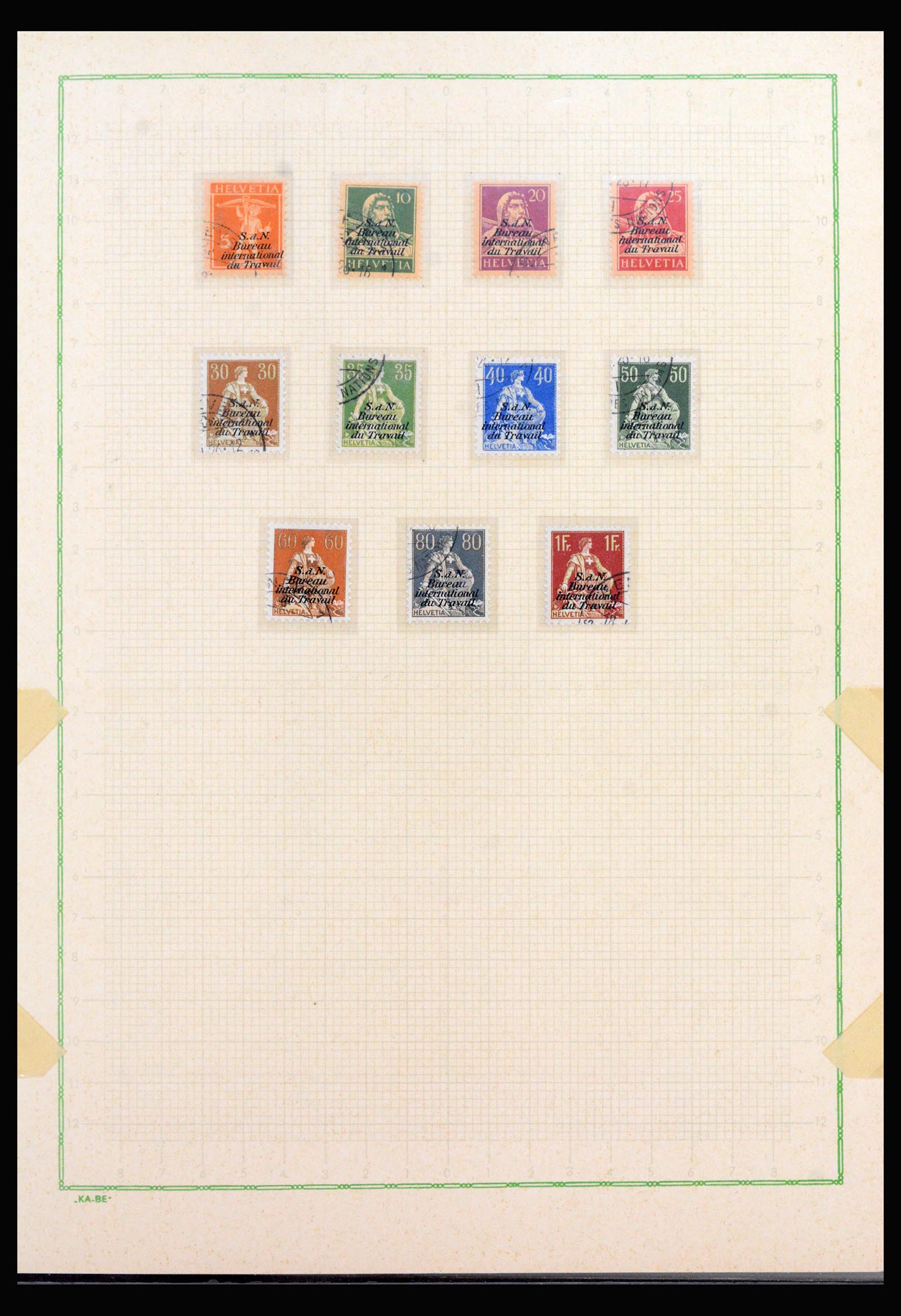 40105 0005 - Postzegelverzameling 40105 Zwitserland dienst supercollectie 1922-195