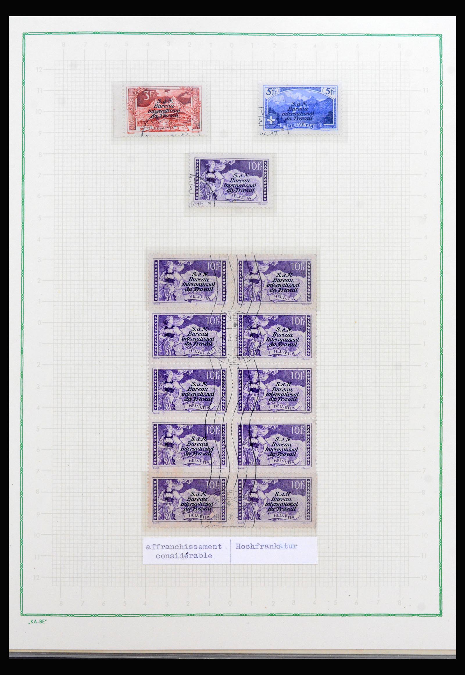 40105 0006 - Postzegelverzameling 40105 Zwitserland dienst supercollectie 1922-195