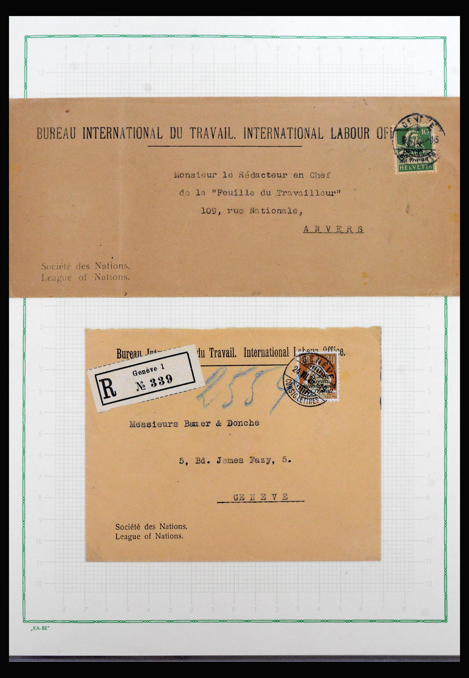 40105 0009 - Postzegelverzameling 40105 Zwitserland dienst supercollectie 1922-195