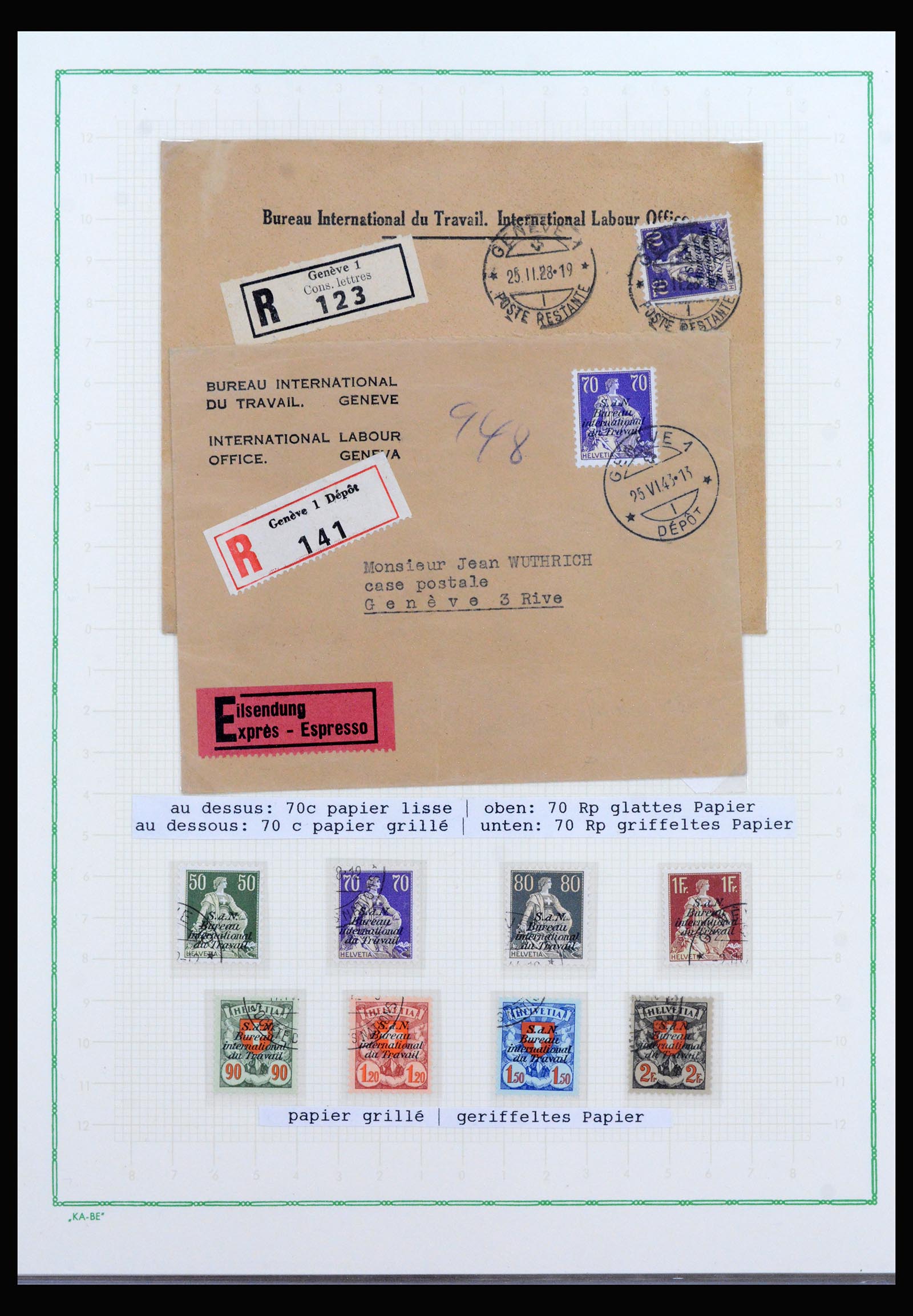 40105 0012 - Postzegelverzameling 40105 Zwitserland dienst supercollectie 1922-195
