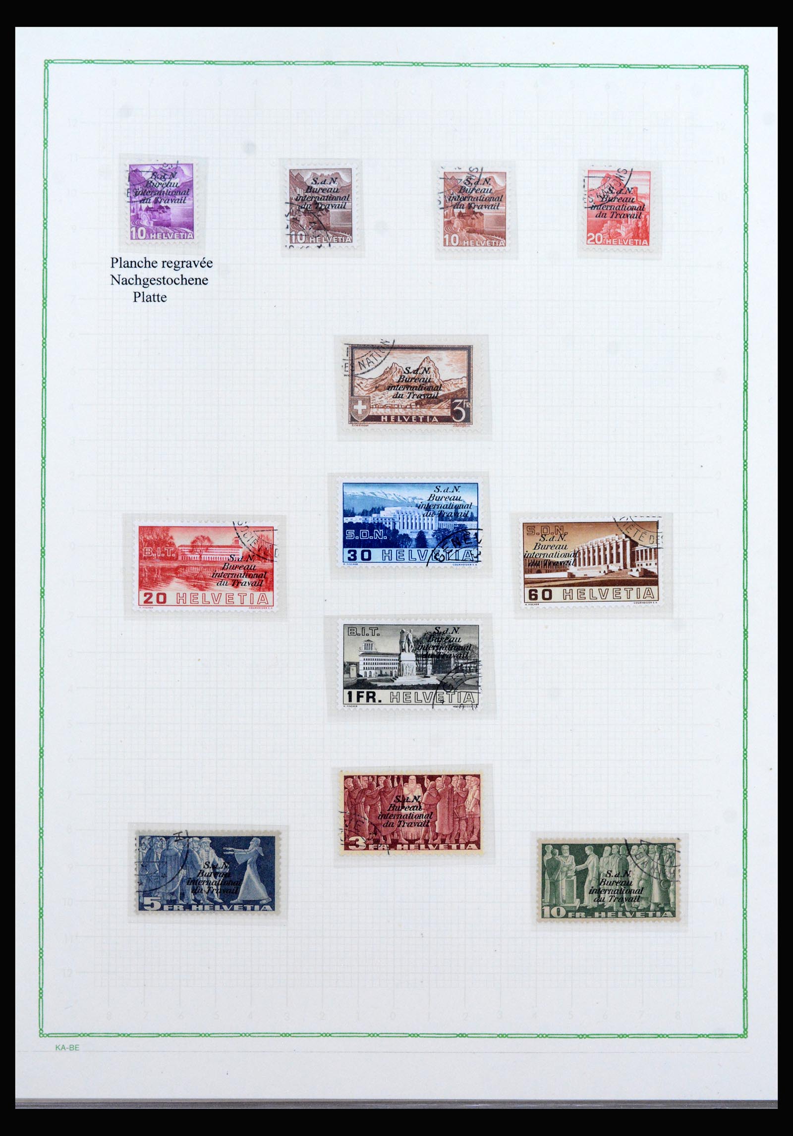 40105 0017 - Postzegelverzameling 40105 Zwitserland dienst supercollectie 1922-195