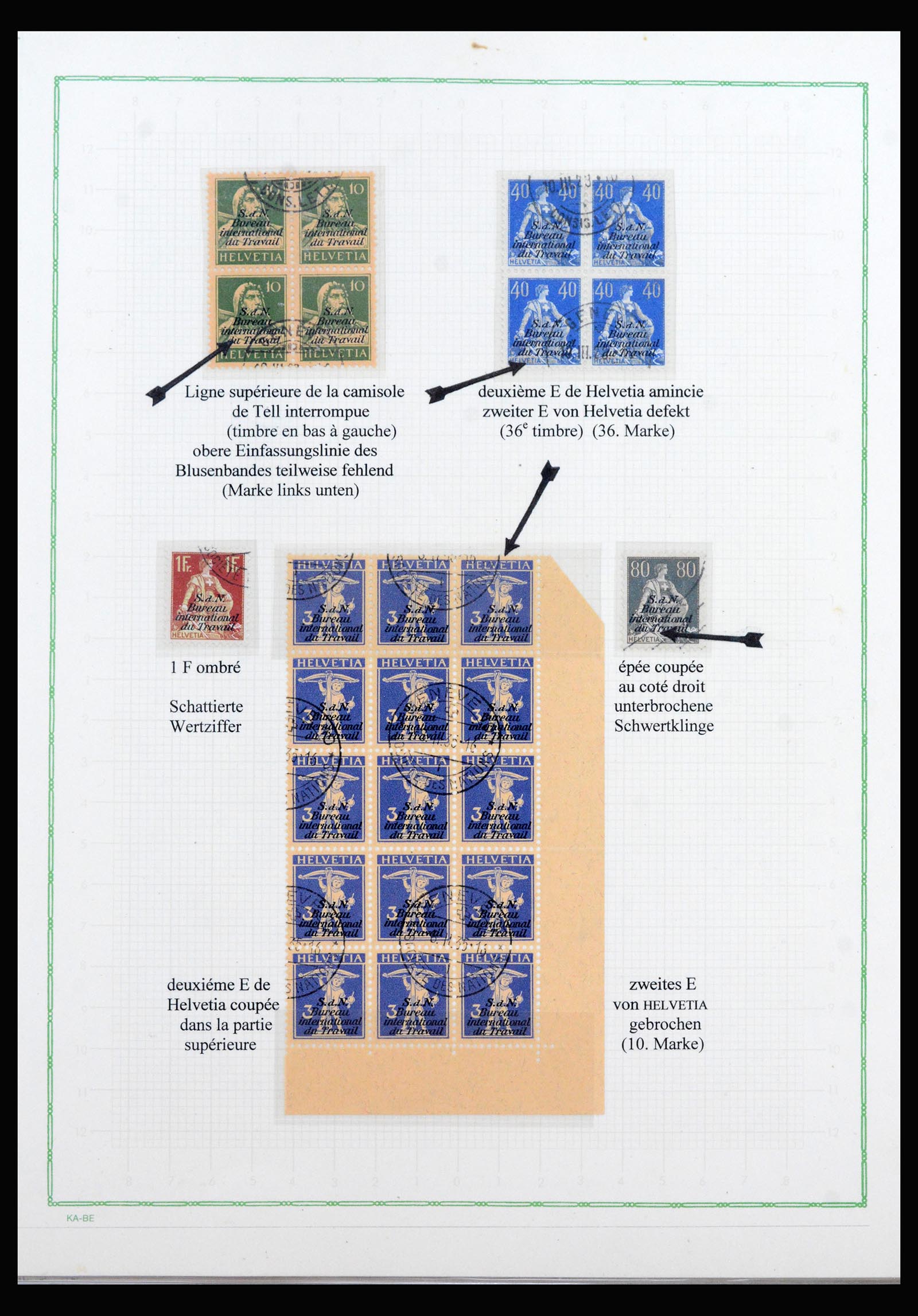 40105 0019 - Postzegelverzameling 40105 Zwitserland dienst supercollectie 1922-195