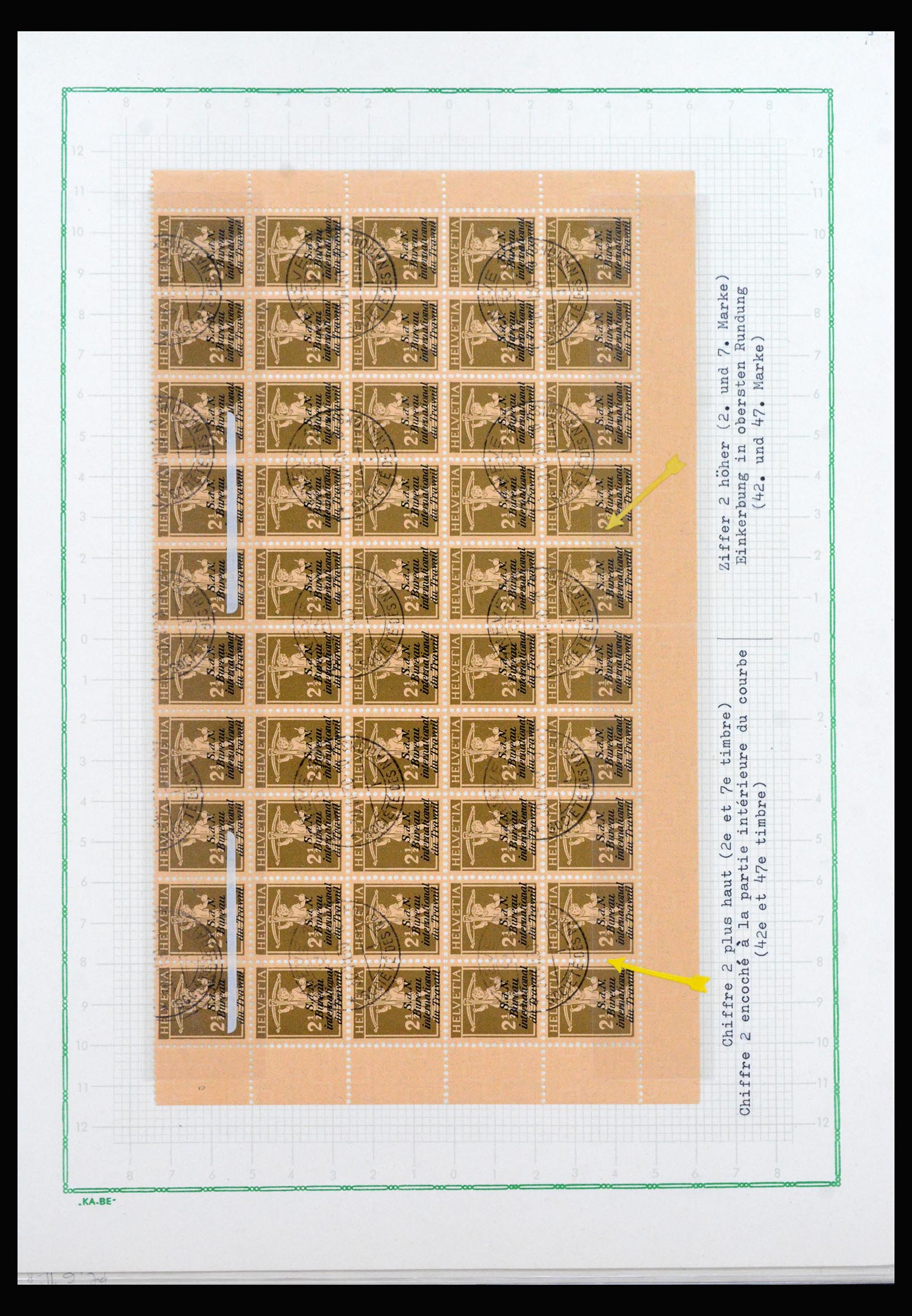 40105 0020 - Postzegelverzameling 40105 Zwitserland dienst supercollectie 1922-195