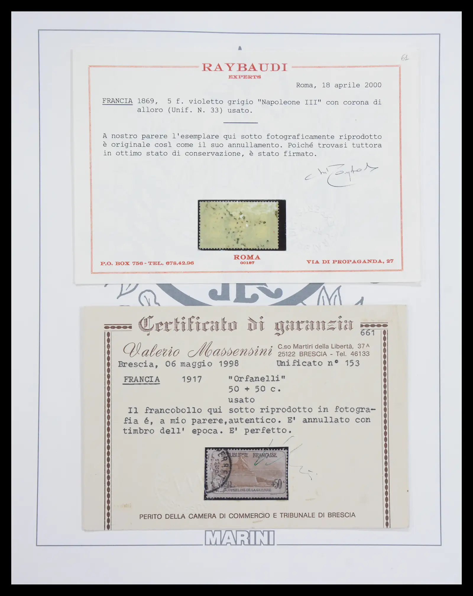 40110 0002 - Postzegelverzameling 40110 Frankrijk 1849-2000.