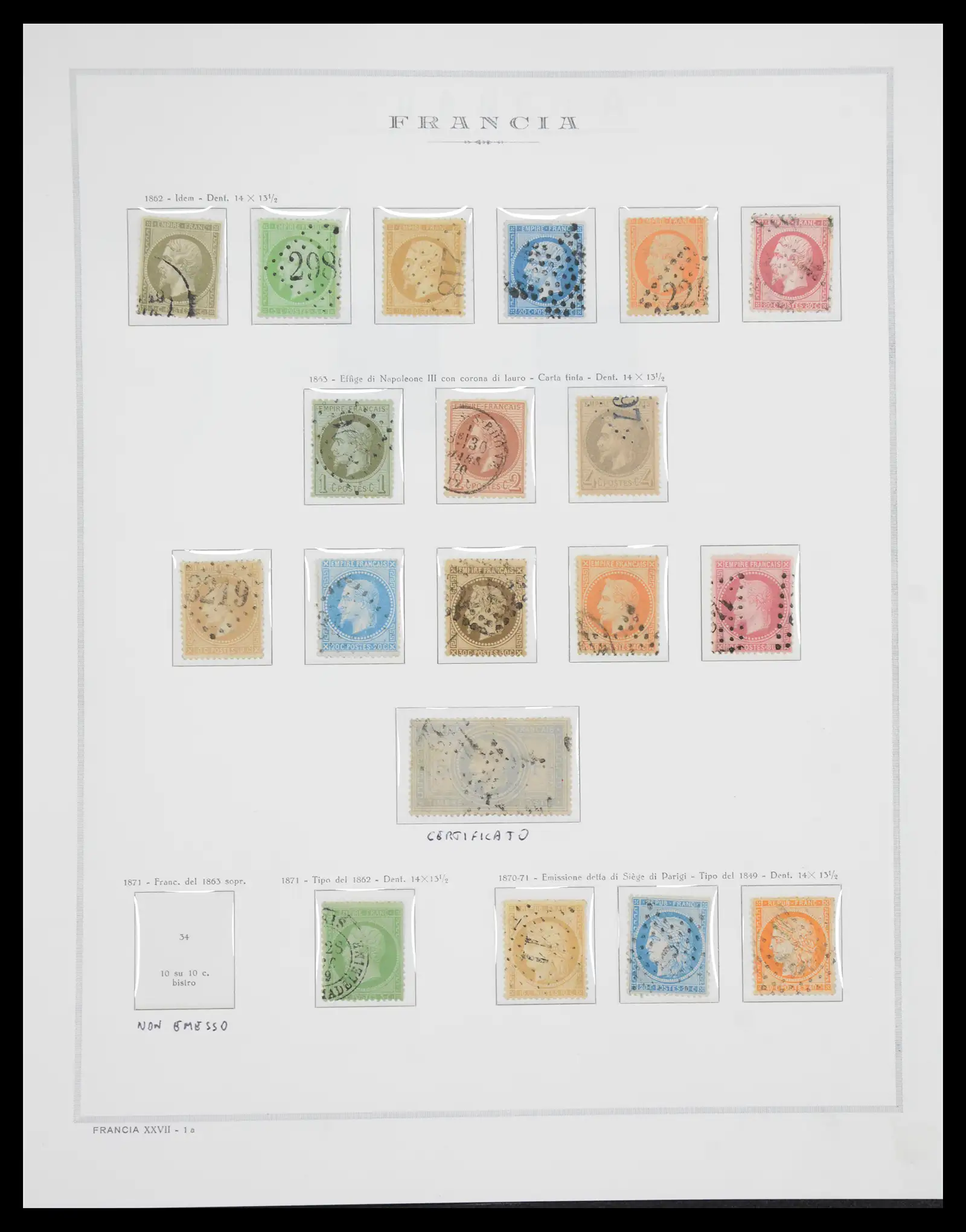 40110 0006 - Postzegelverzameling 40110 Frankrijk 1849-2000.