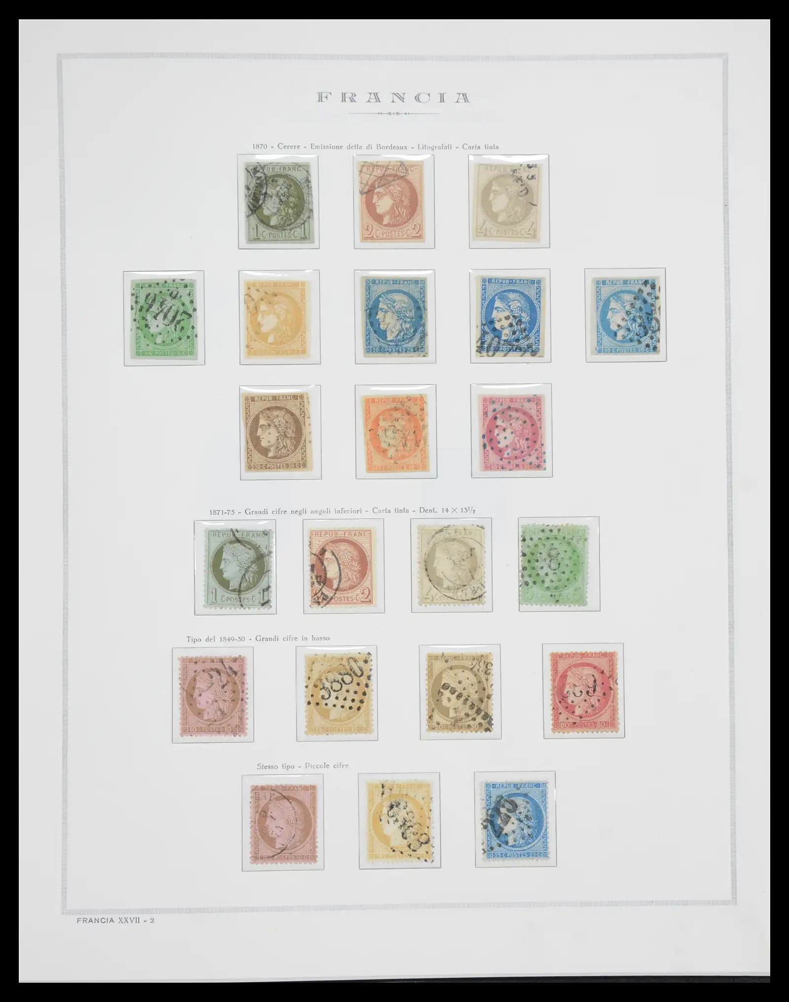 40110 0008 - Postzegelverzameling 40110 Frankrijk 1849-2000.