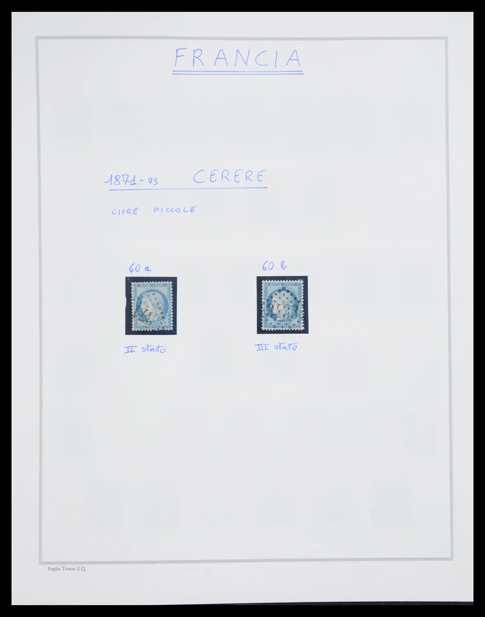 40110 0009 - Postzegelverzameling 40110 Frankrijk 1849-2000.