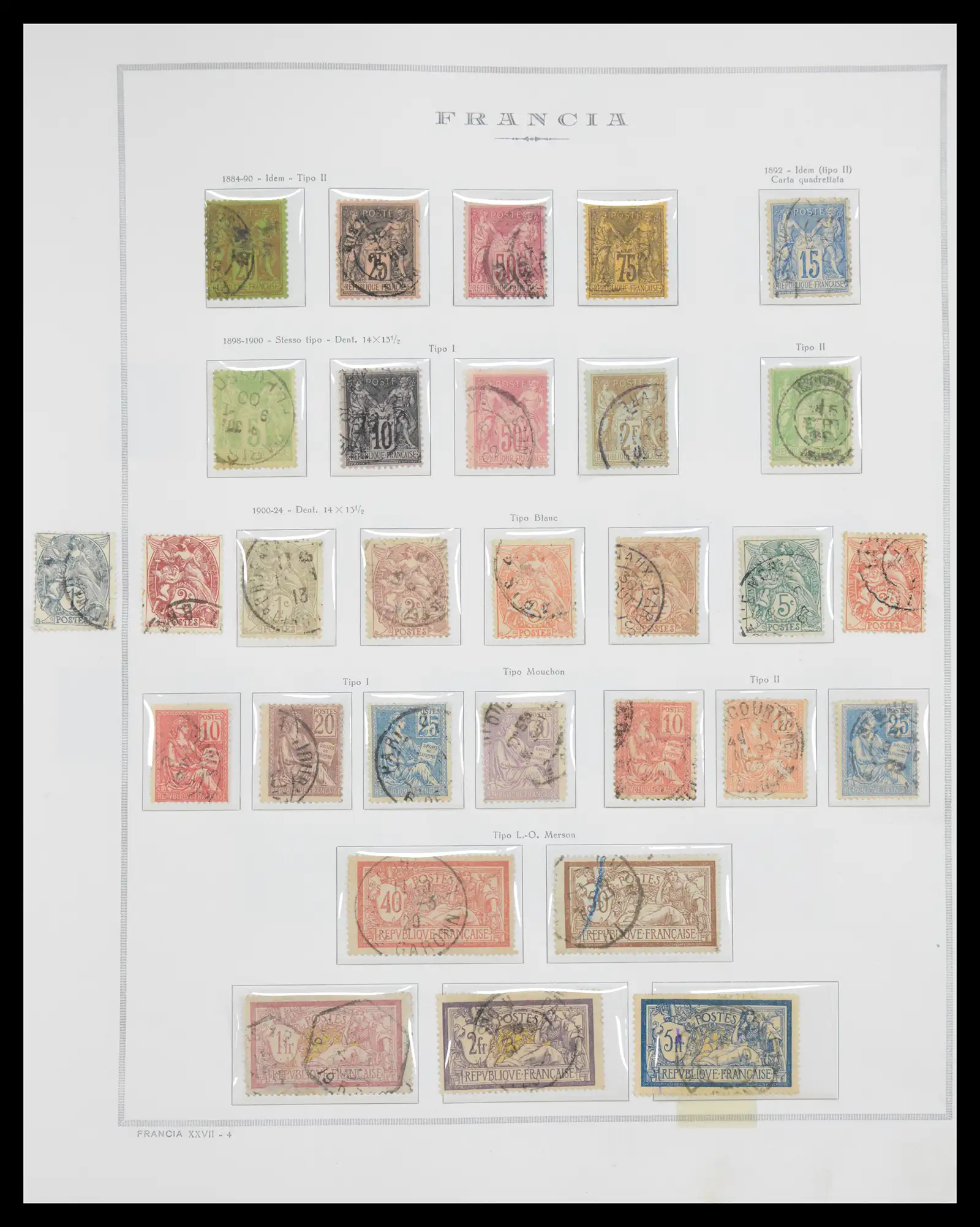 40110 0010 - Postzegelverzameling 40110 Frankrijk 1849-2000.