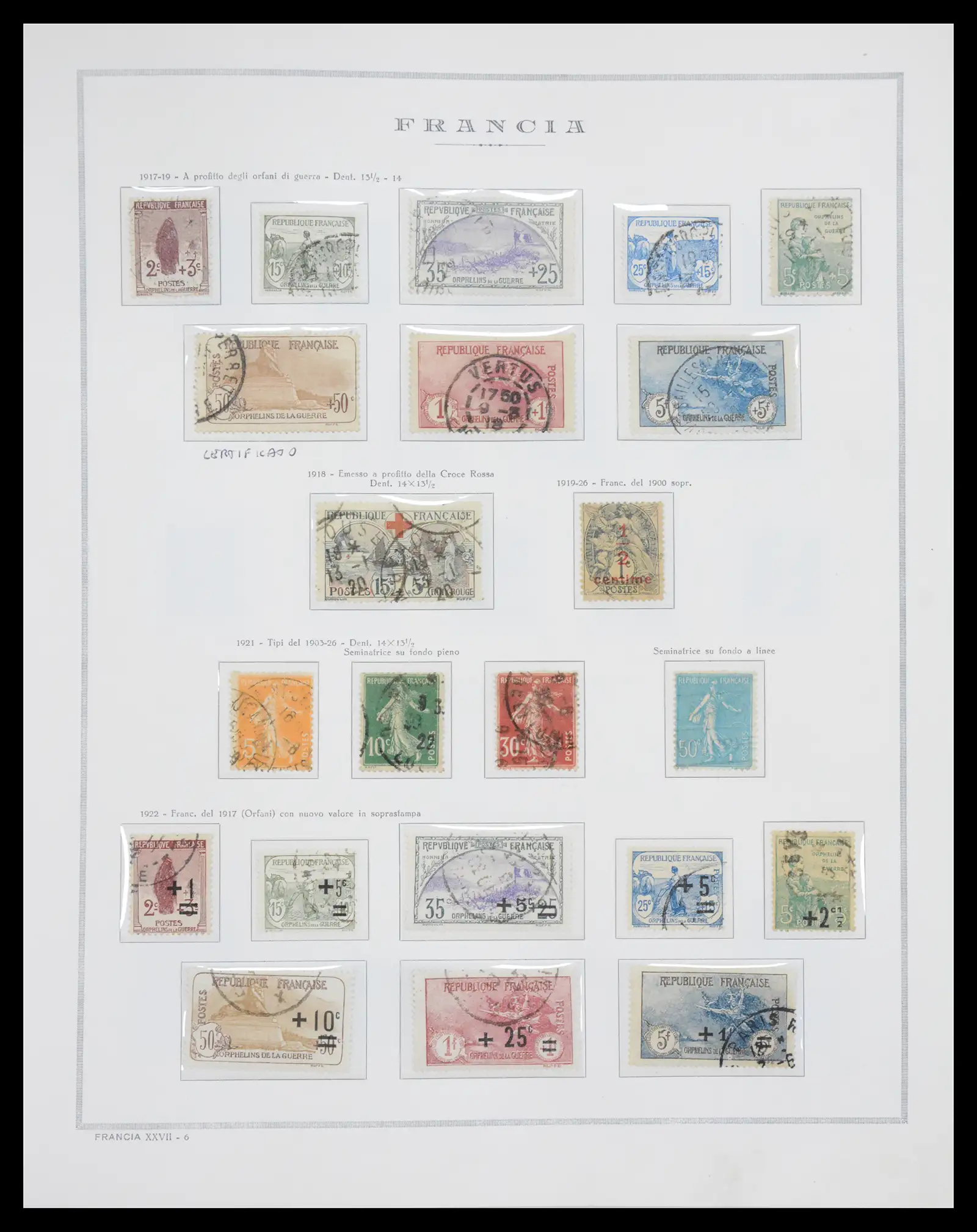 40110 0011 - Postzegelverzameling 40110 Frankrijk 1849-2000.