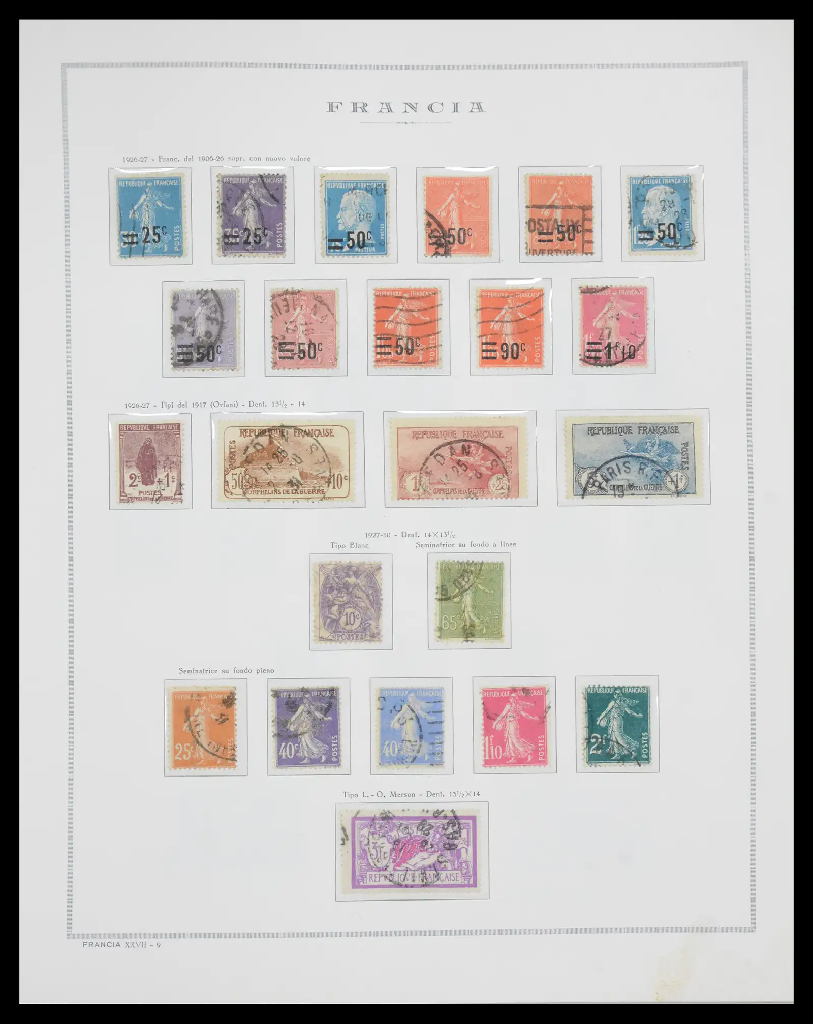 40110 0015 - Postzegelverzameling 40110 Frankrijk 1849-2000.