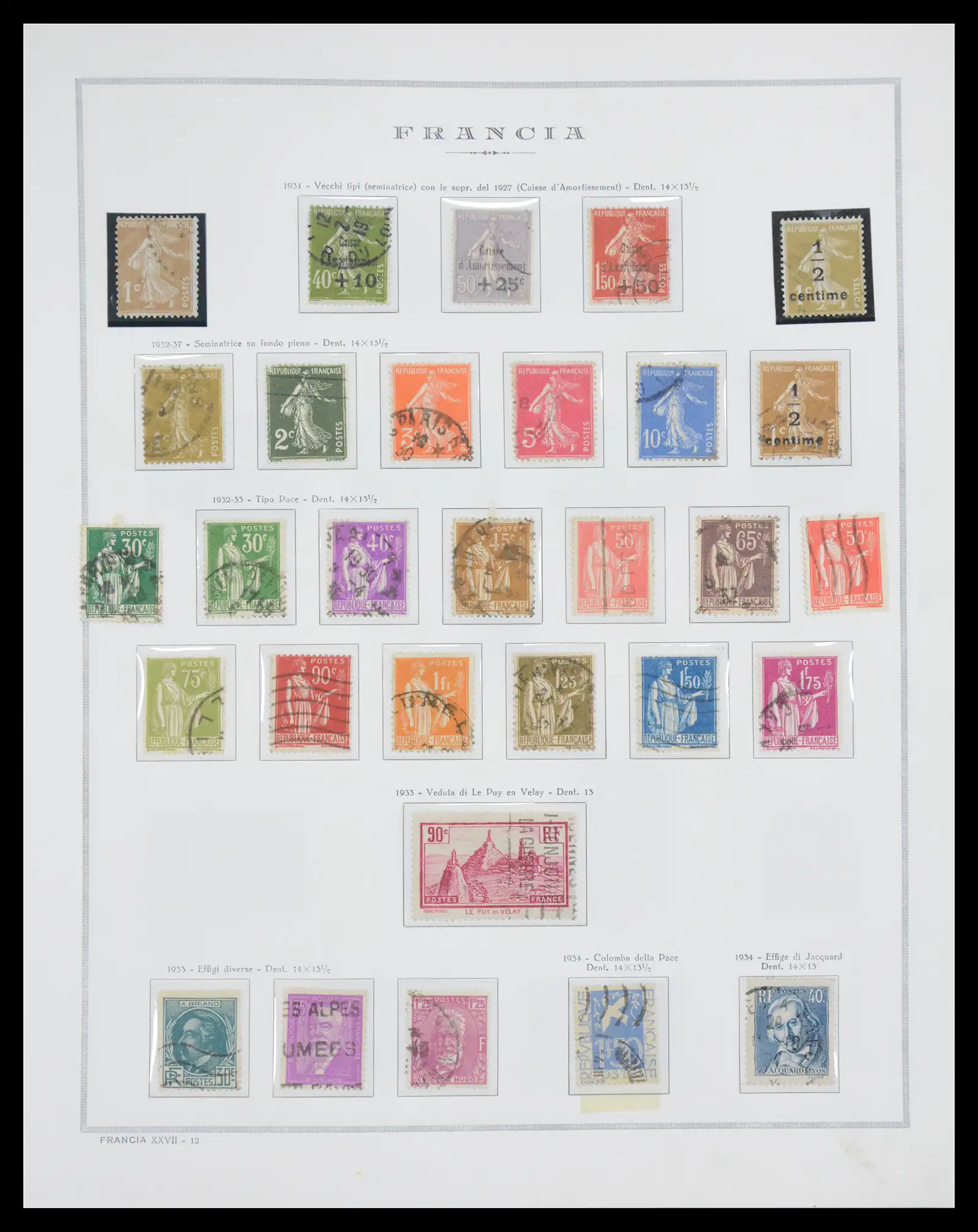 40110 0017 - Postzegelverzameling 40110 Frankrijk 1849-2000.