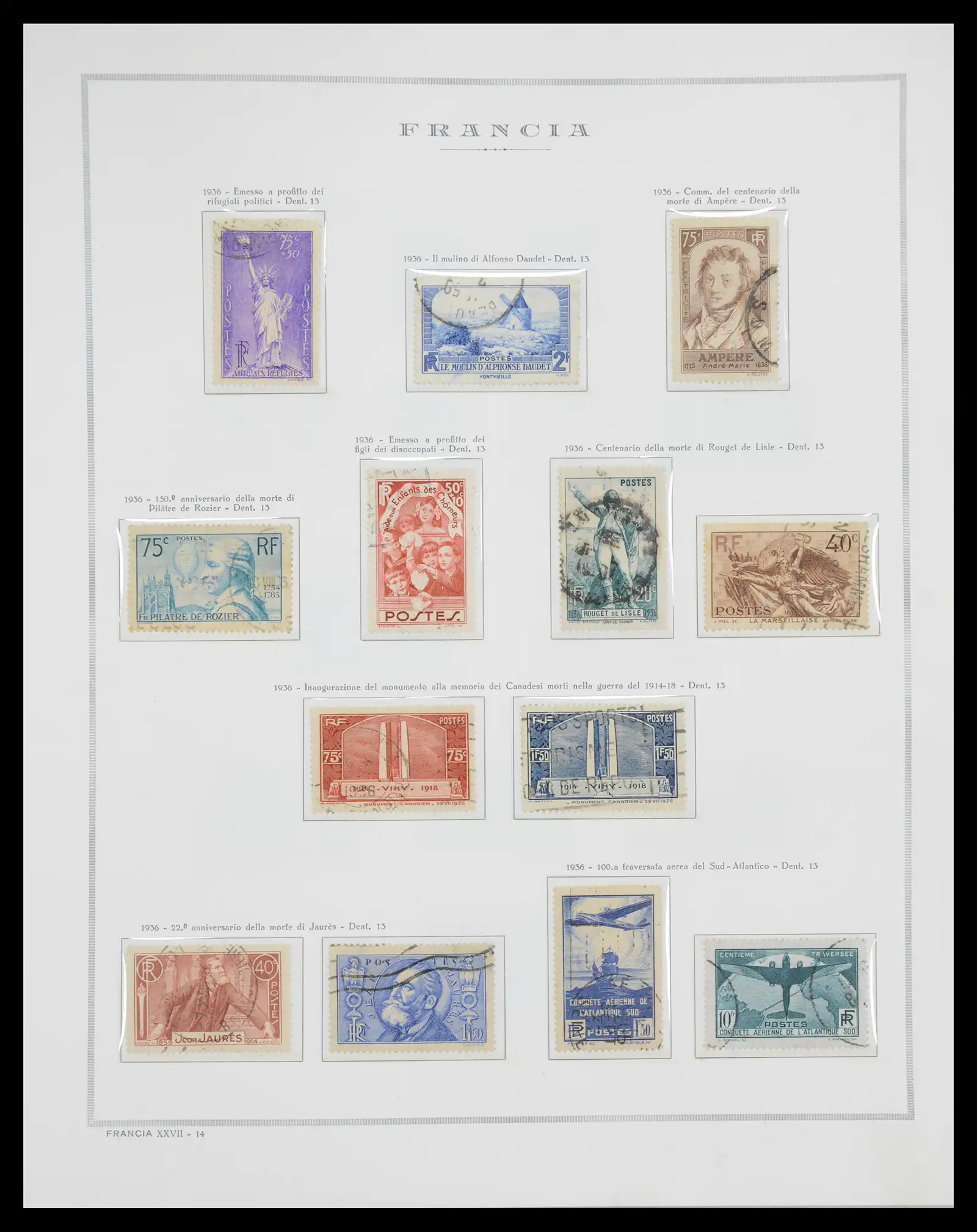 40110 0019 - Postzegelverzameling 40110 Frankrijk 1849-2000.