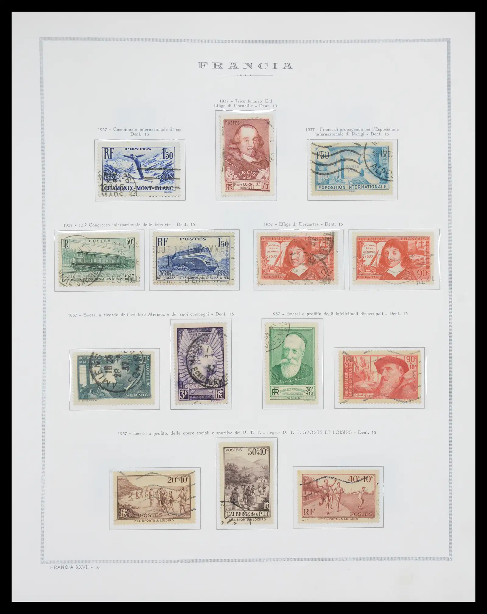 40110 0021 - Stamp collection 40110 France 1849-2000.