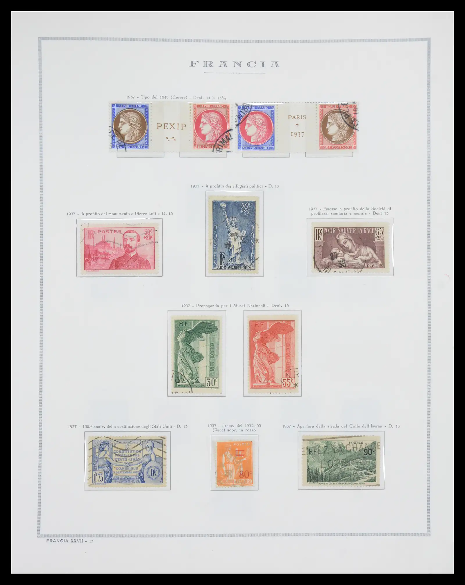 40110 0022 - Stamp collection 40110 France 1849-2000.