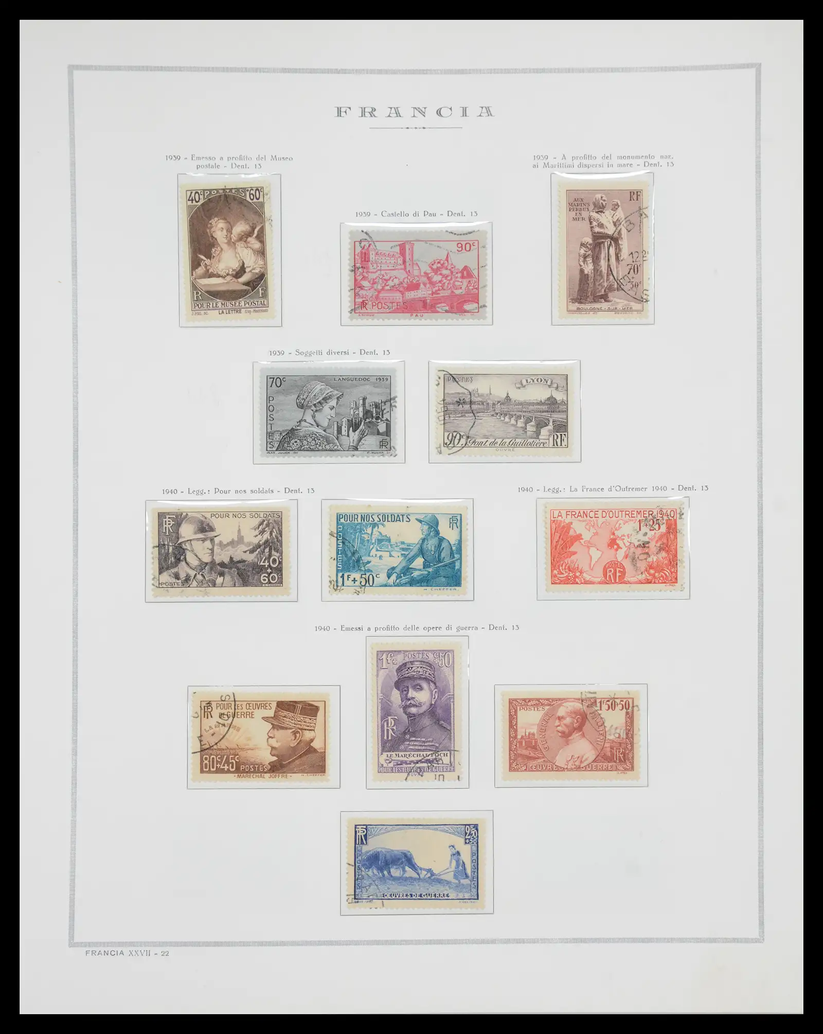 40110 0029 - Stamp collection 40110 France 1849-2000.