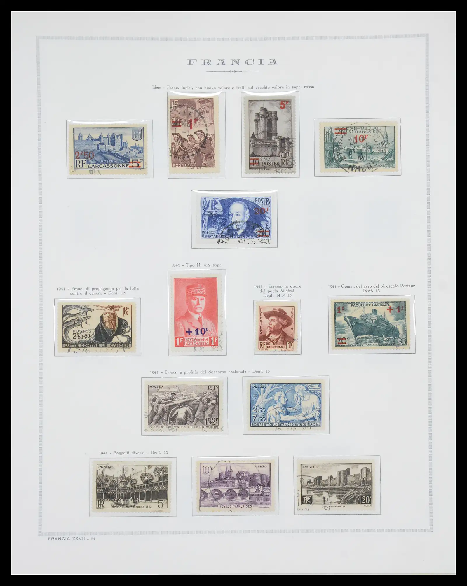 40110 0032 - Stamp collection 40110 France 1849-2000.